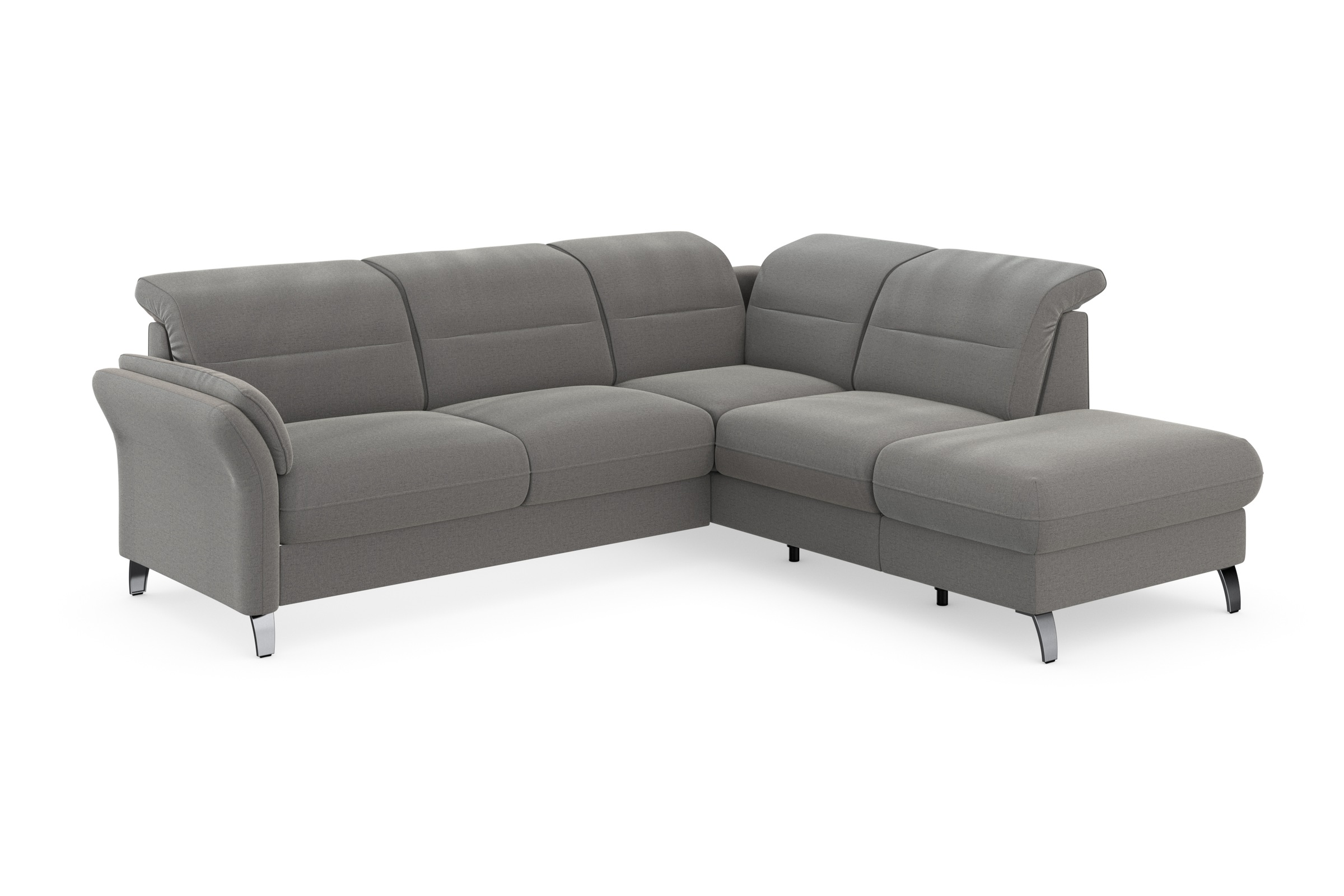 sit&more Ecksofa »Grenoble L-Form mit Federkern« wahlweise mit Bettfunktion, Bettkasten, Arm- und Kopfteilverstellung