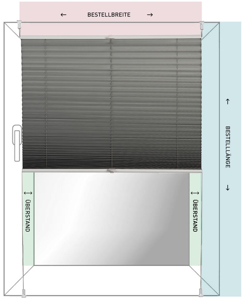 K-HOME Plissee »Diamantplissee von K-home, 3D-Effekt, patentiertes Design« Lichtschutz ohne Bohren verspannt