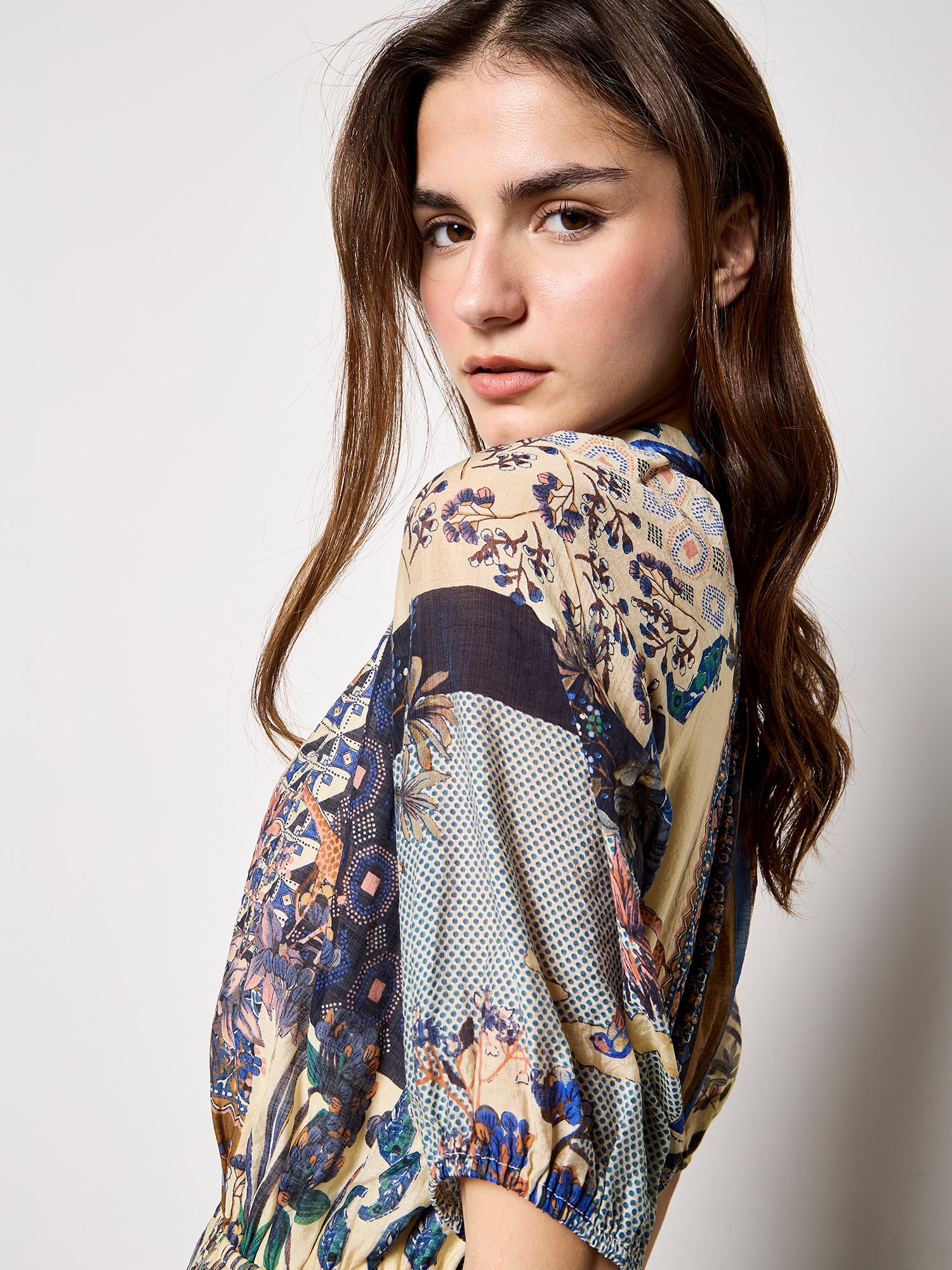 Apricot Midikleid »Midikleid« mit Patchwork-Print