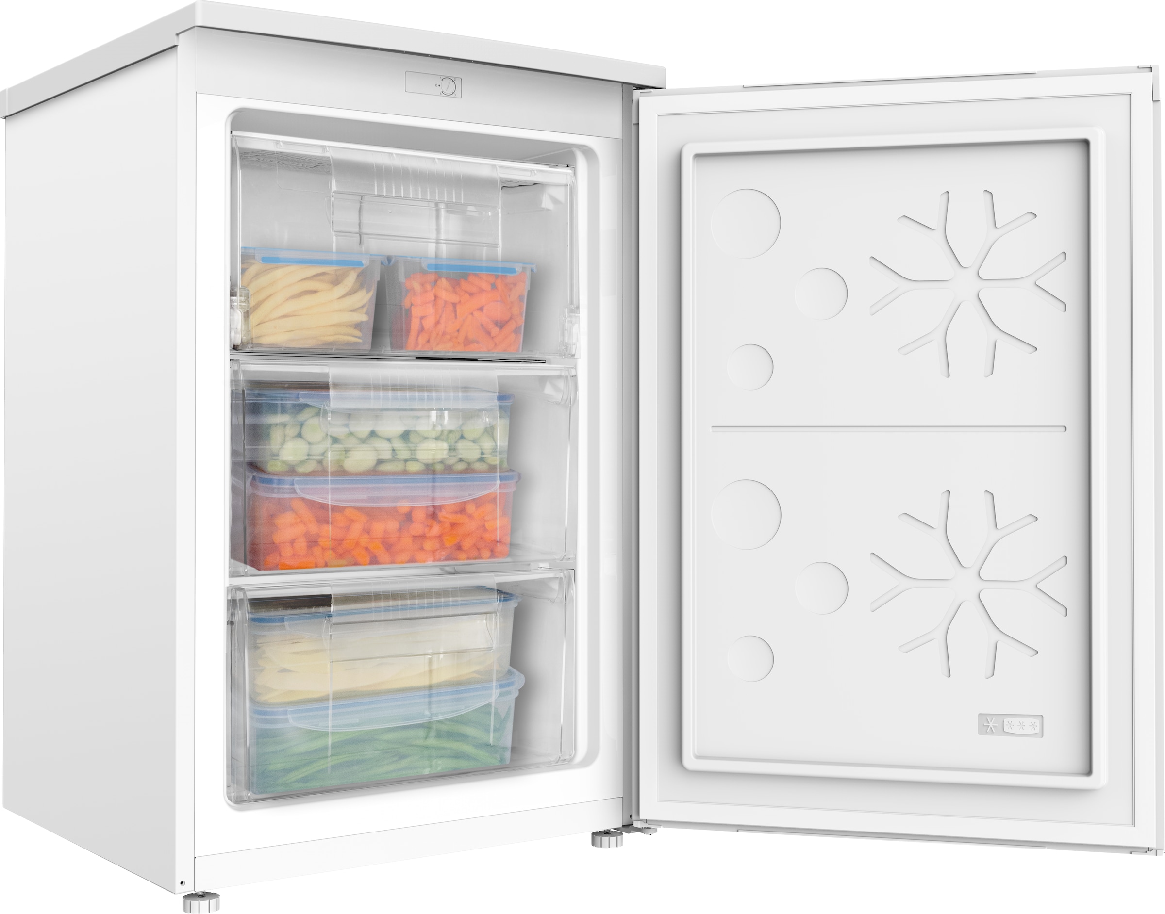 Amica Gefrierschrank »GS 321 101 W« 85 cm hoch 55 cm breit Leise Power für Tiefkühlvorräte – passt in jede Ecke