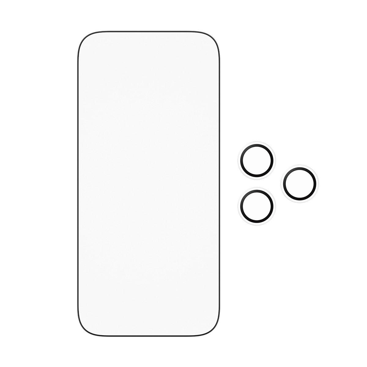 CARE by PanzerGlass Displayschutzglas »2-in-1 Protection Essentials Bundle« für Apple iPhone 17 Pro Displayschutzfolie, Schutzfolie, Bildschirmschutz, kratz- & stoßfest