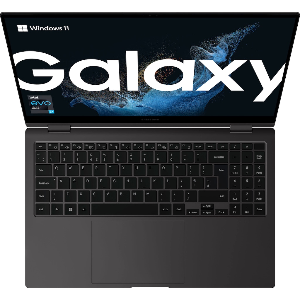 Samsung Convertible Notebook »Galaxy Book2 Pro 360«, 39,62 cm, / 15,6 Zoll, Intel, Core i7, Iris© Xe Graphics, 512 GB SSD