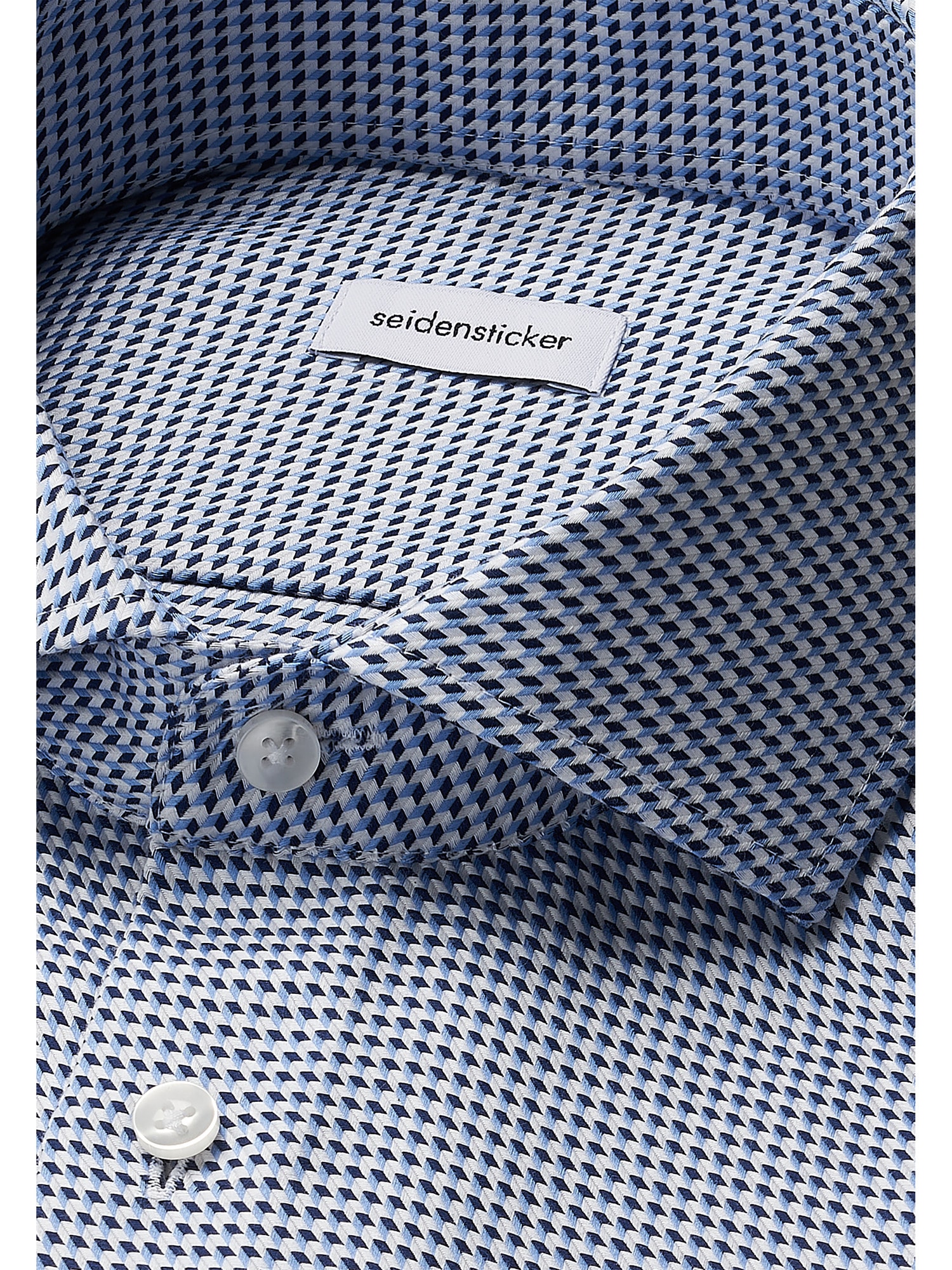 seidensticker Businesshemd »Schwarze Rose« X-Slim 1/1 Kentkragen Pepita