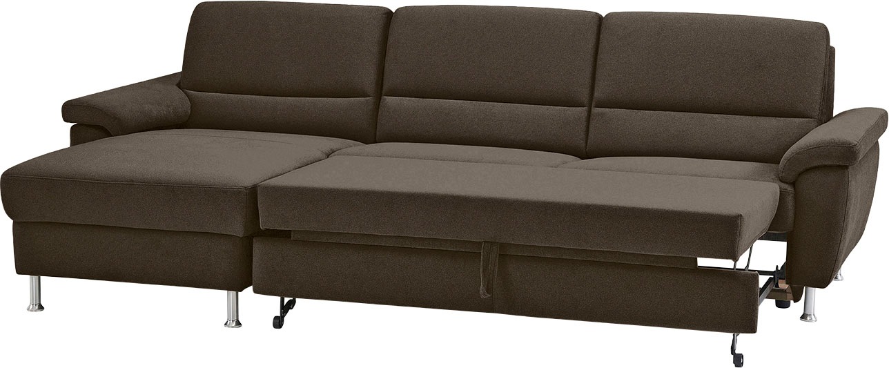 CALIZZA INTERIORS Ecksofa »Onyx L-Form«, Recamiere links oder rechts, wahlweise mit Bettfunktion, Breite 270 cm