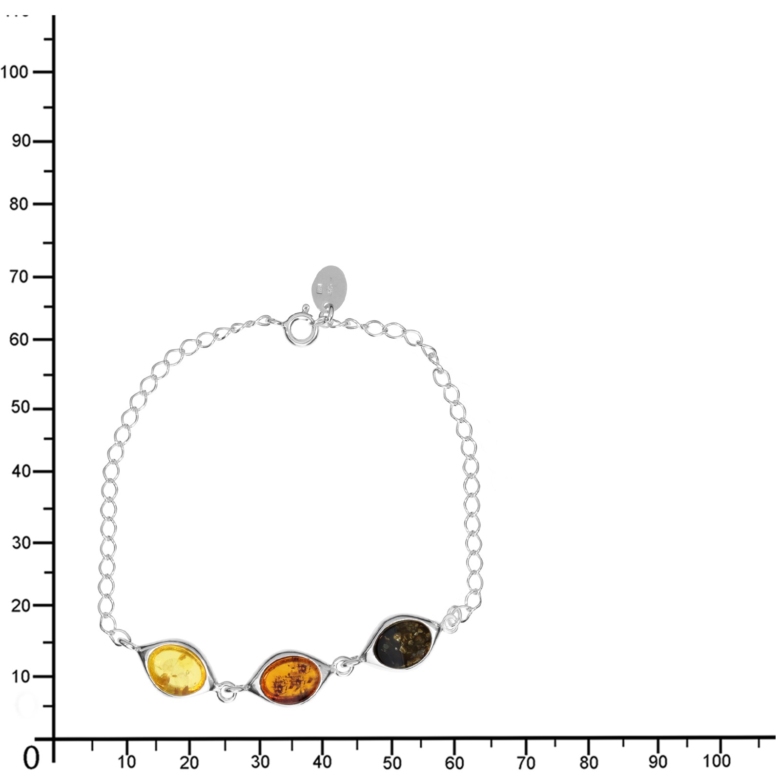 OSTSEE-SCHMUCK Armband »- Canissa - Silber 925/000 - Bernstein«