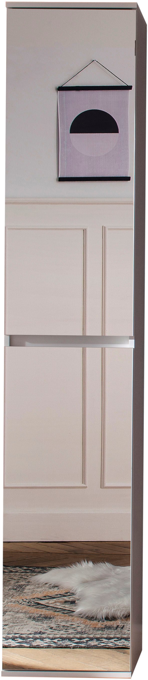 Home affaire Garderobenschrank »Malcesine« Garderobenschrank mit 2 Türen - (B/T/H) 37/34/191 cm