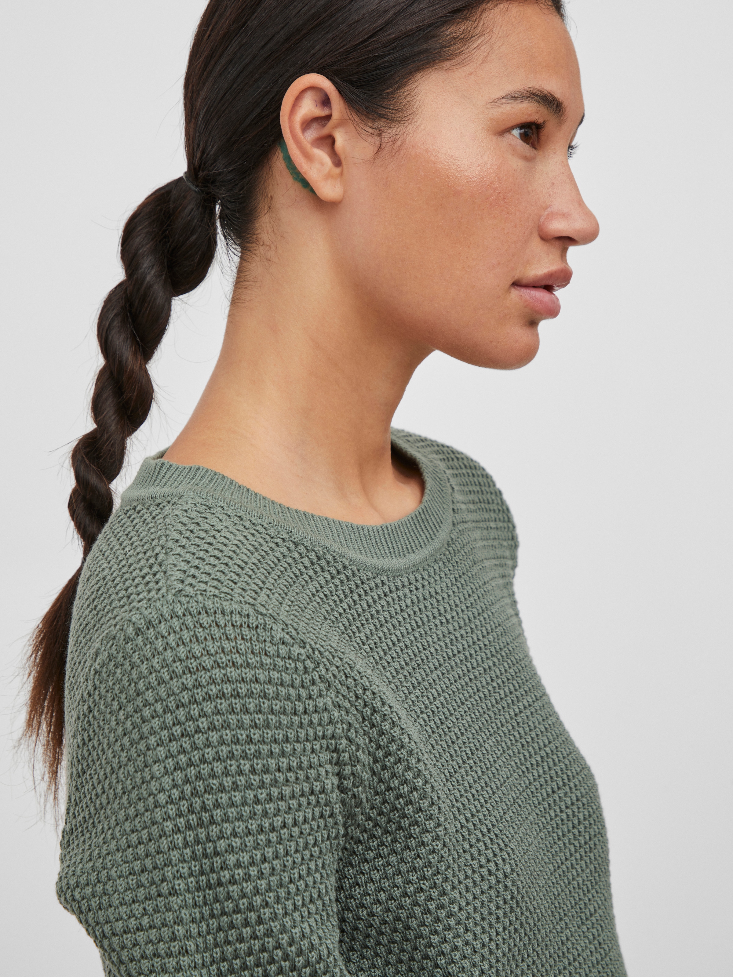 Vila Rundhalspullover »VIDALO O-NECK L/S KNIT TOP- NOOS«