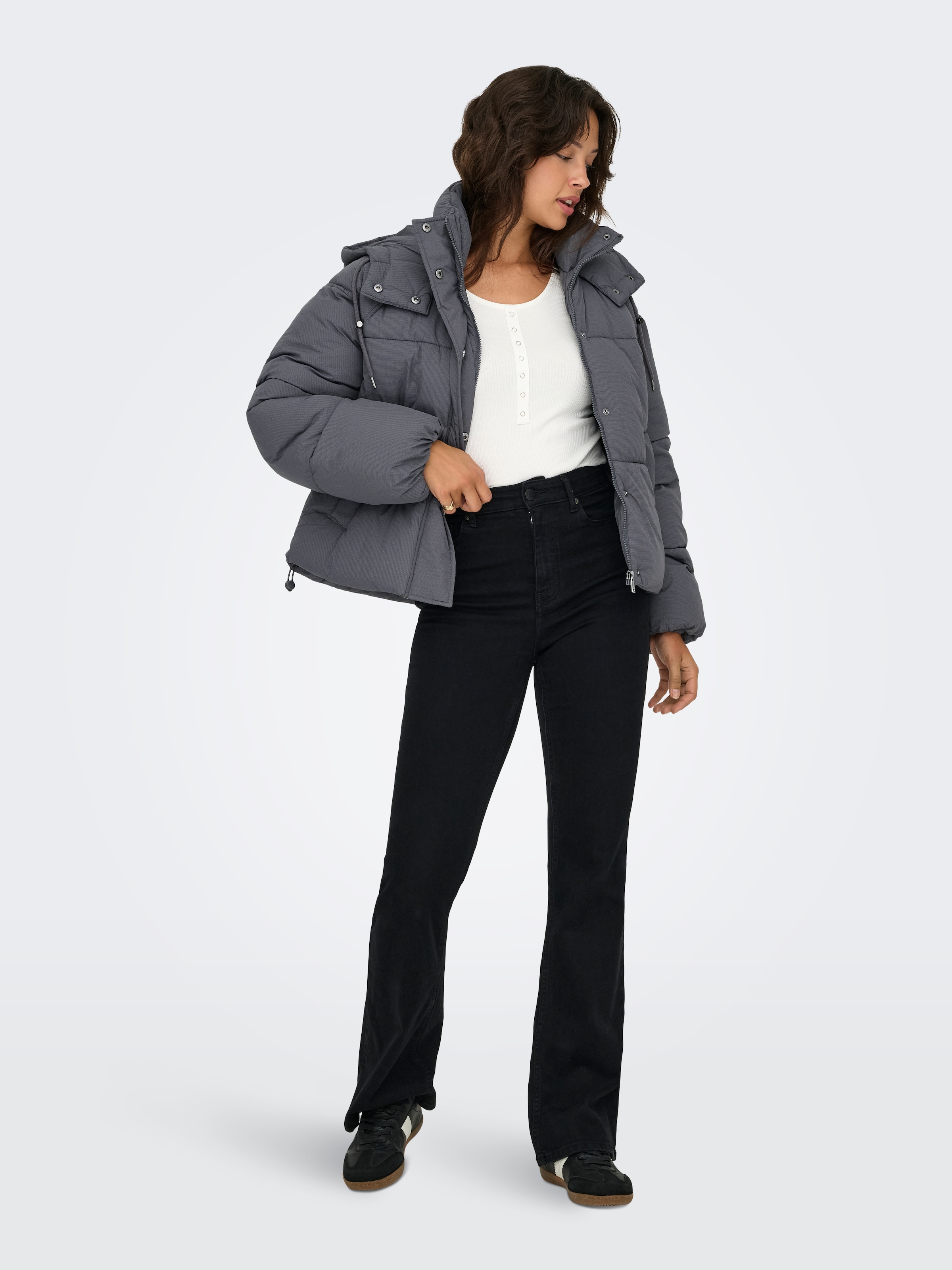 ONLY Steppjacke »ONLHOPE SHORT PUFFER JACKET CC OTW« mit Kapuze