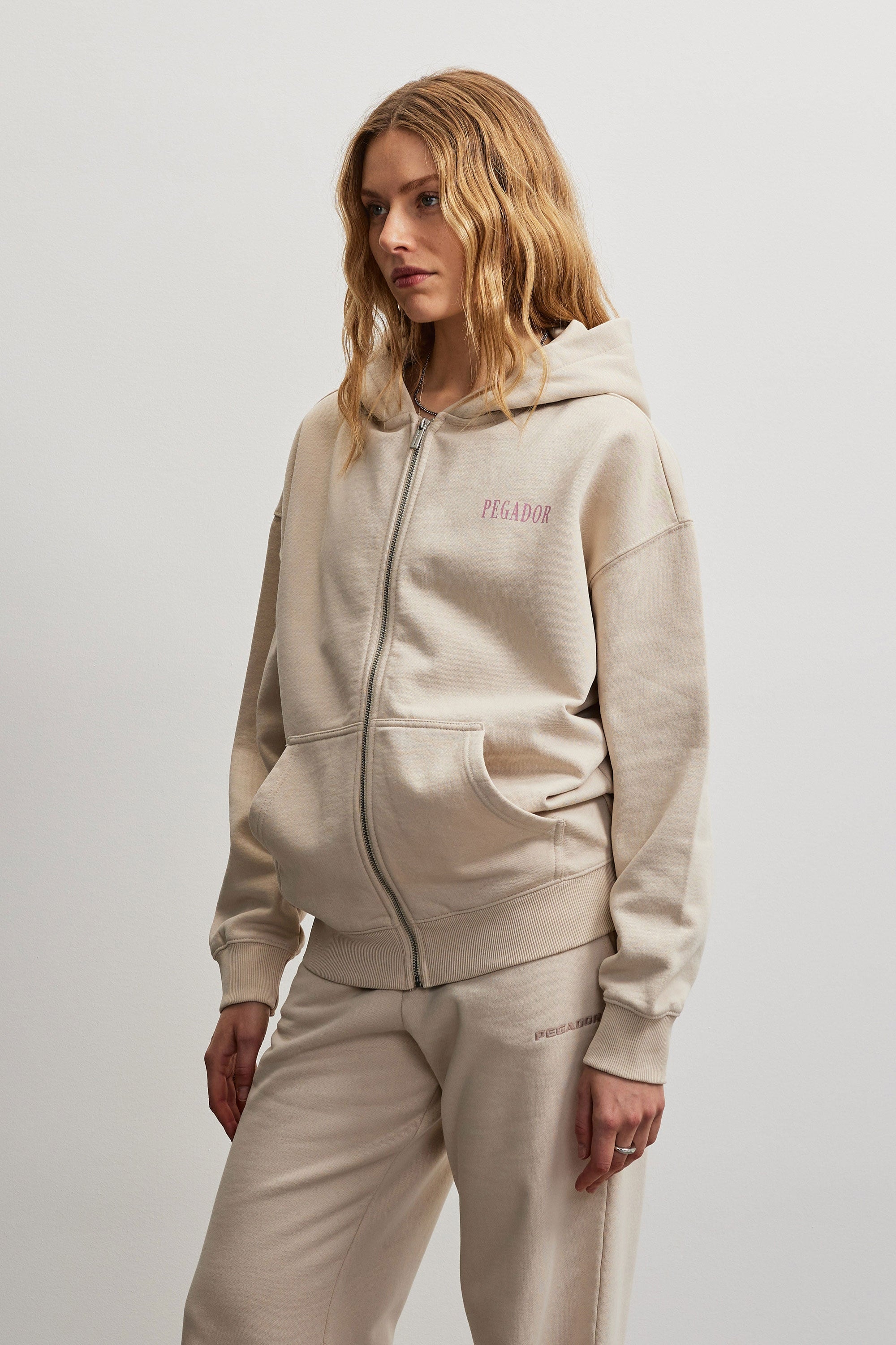 PEGADOR Sweatjacke »OLARGUES OVERSIZED SWEATJACKET«