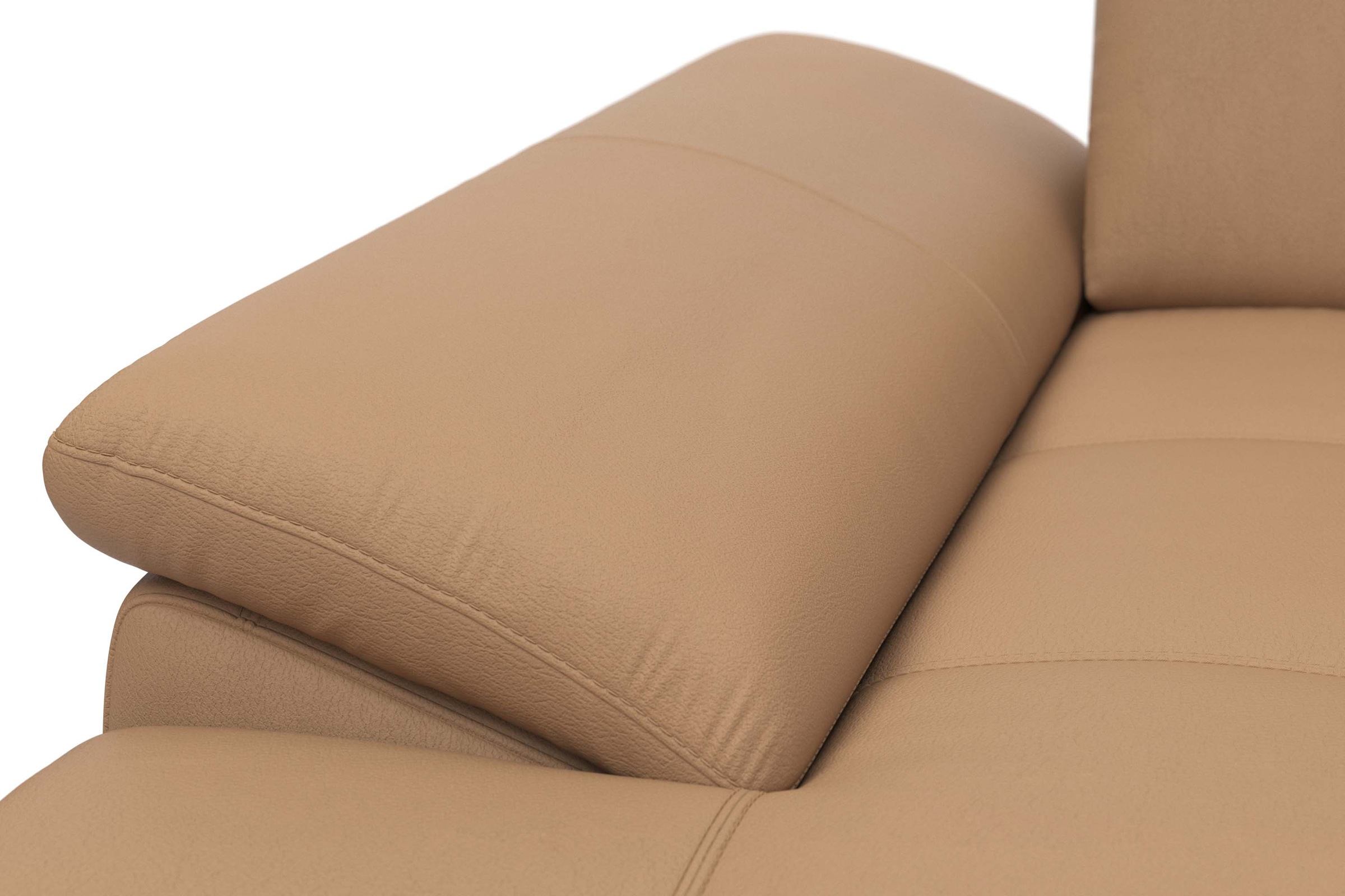 Places of Style Wohnlandschaft »Costello U-Form, mit Sitztiefenverstellung, Armteilverstellung und«, 3 Nierenkissen, optional Bettfunktion und Bettkasten