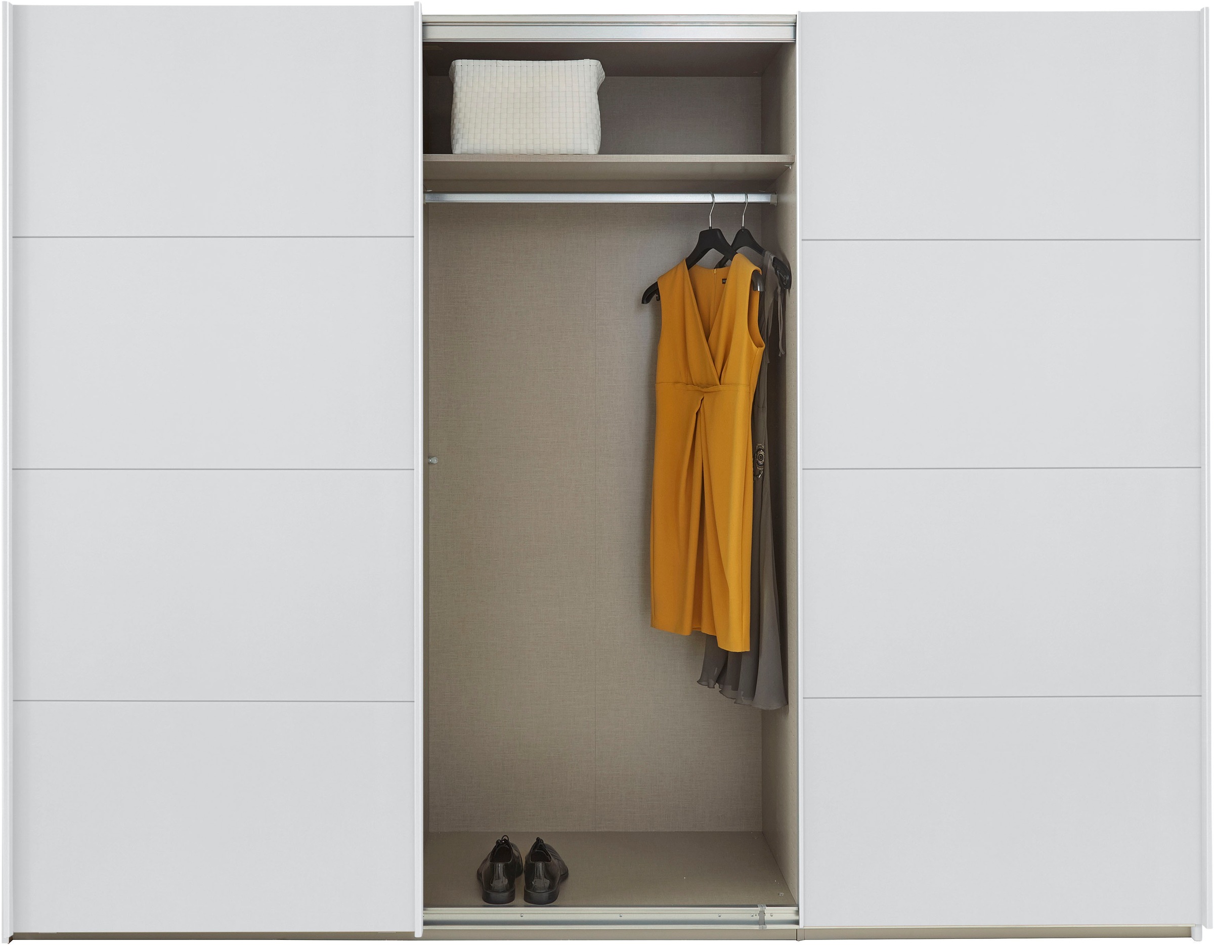 rauch Schwebetürenschrank »Kleiderschrank Schrank Garderobe TOPSELLER OTELI inkl. Inneneinteilung«, mit 3 Innenschubladen sowie zusätzlichen Einlegeböden MADE IN GERMANY
