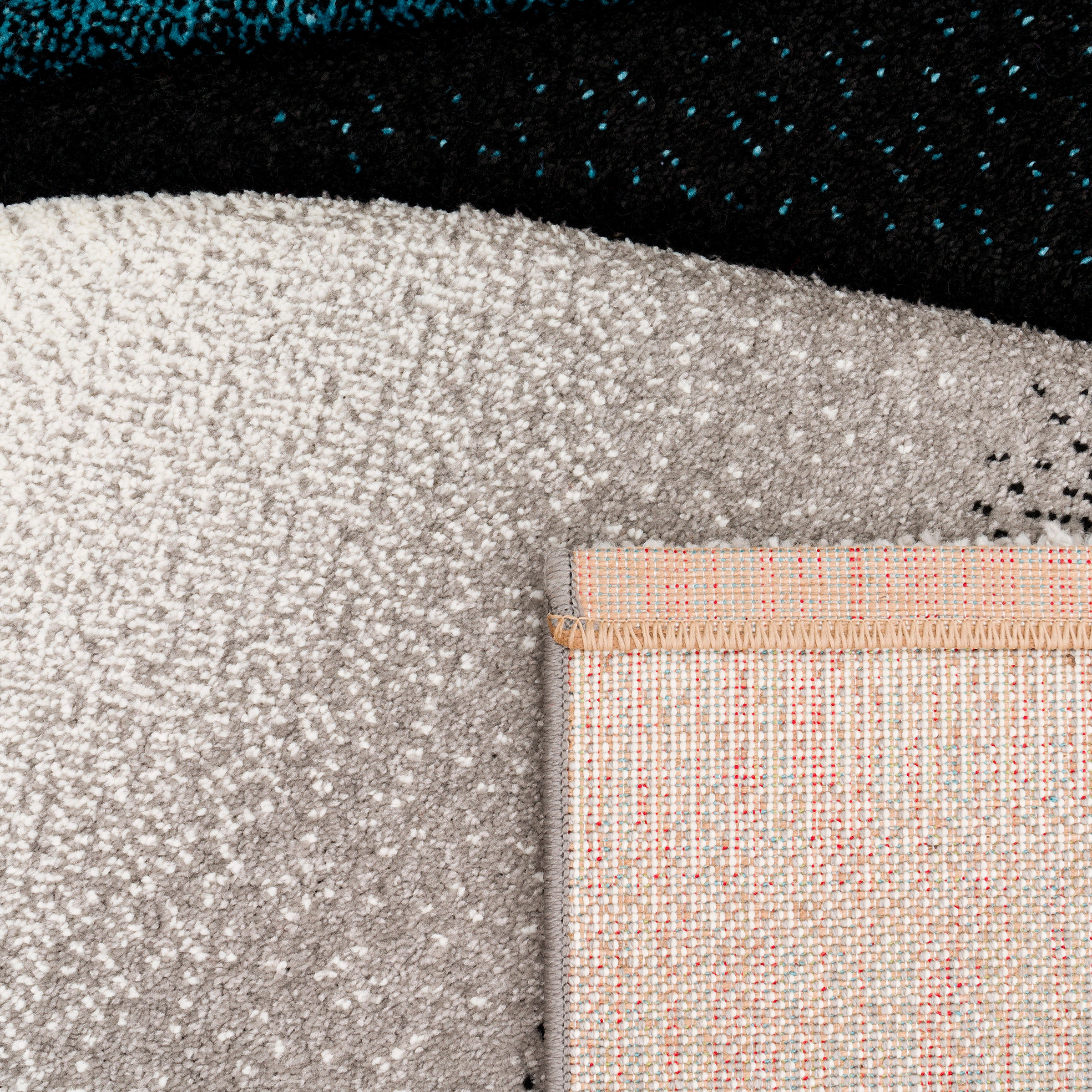 Paco Home Teppich »Diamond 666«, rechteckig, 18 mm Höhe, Kurzflor, 3D-Design, modernes Wellen Muster