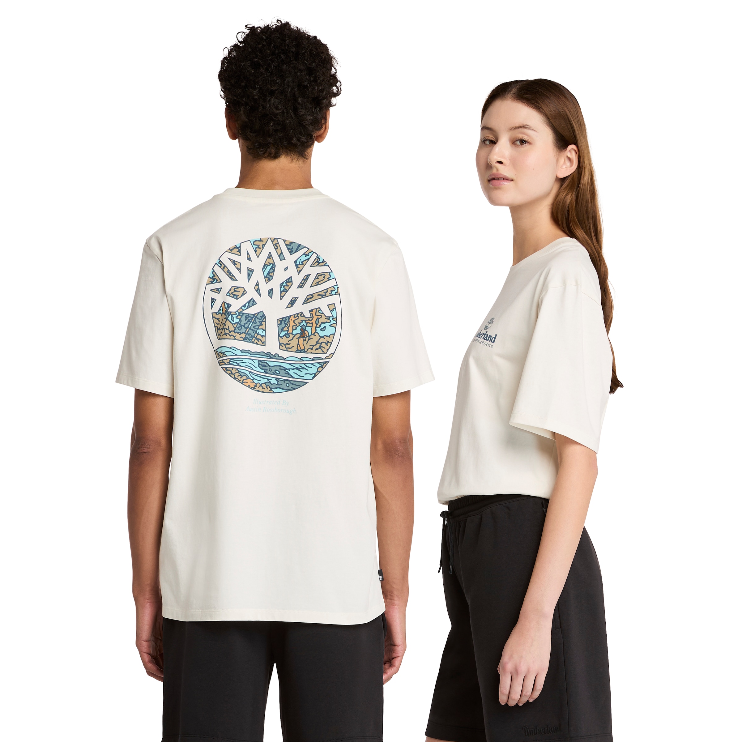 Timberland T-Shirt »Illustrated Tree Logo Back Graphic« für sportliche Aktivitäten, sportlicher Stil, Kurzarmdesign