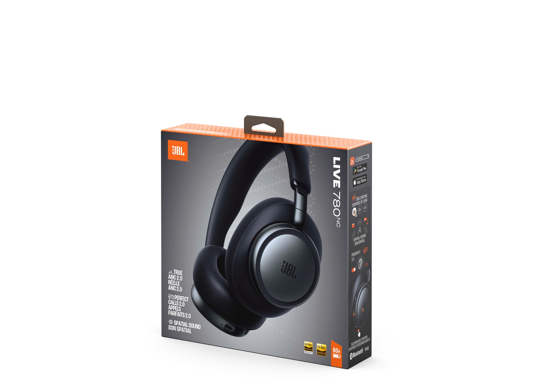 JBL Over-Ear-Kopfhörer »LIVE 780NC« A2DP Bluetooth Active Noise Cancelling (ANC) | Freisprechfunktion | Wireless-Audio-Streaming Kabelloser Over-Ear-Kopfhörer mit Noise-Cancelling