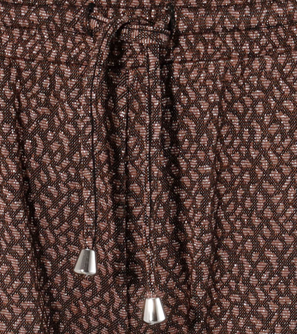 Aniston CASUAL Schlupfhose, mit Glitzerfäden verzierter Alloverdruck