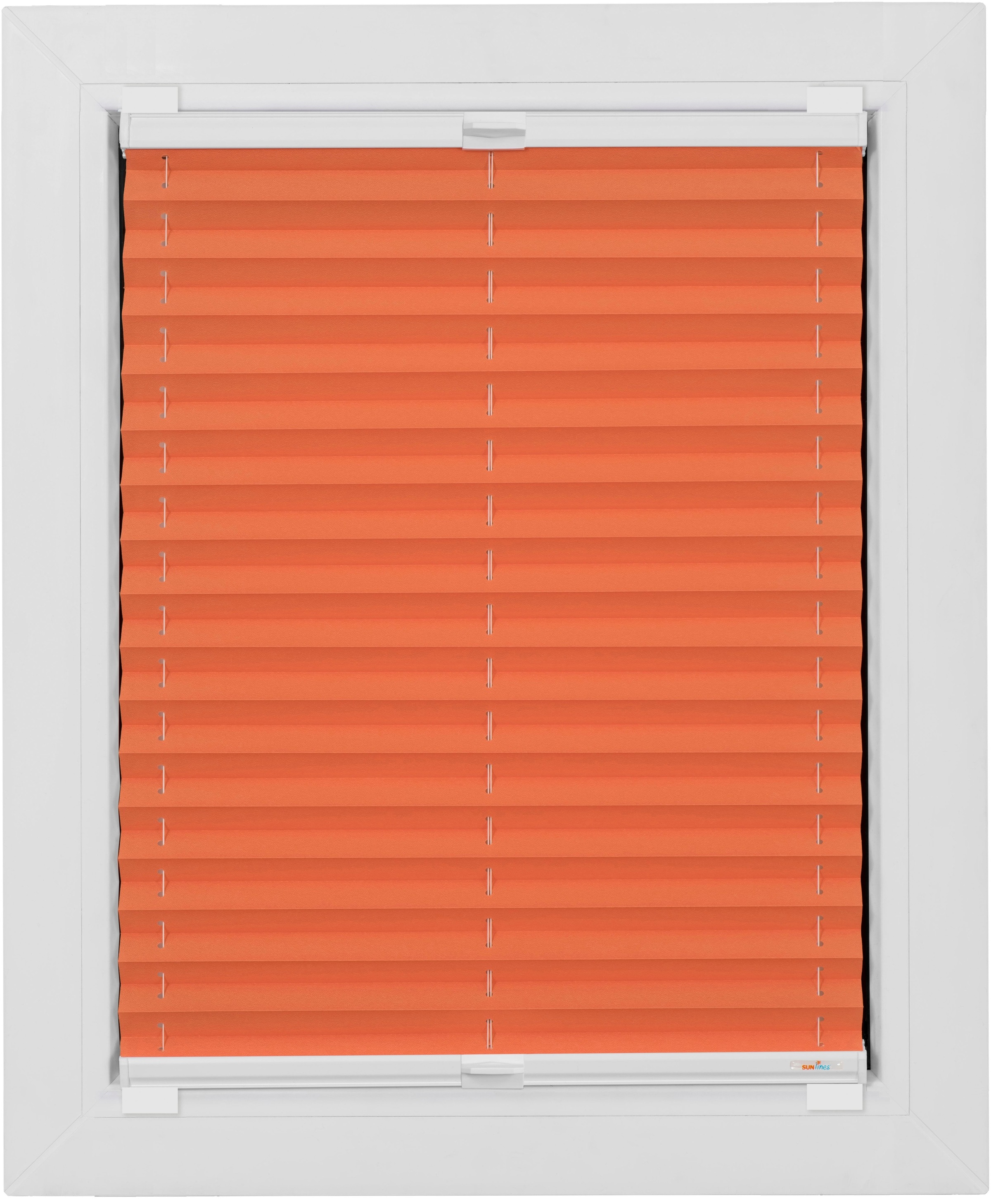 sunlines Klebe-Plissee »One Size Style Crepe«, blickdicht, ohne Bohren, verspannt