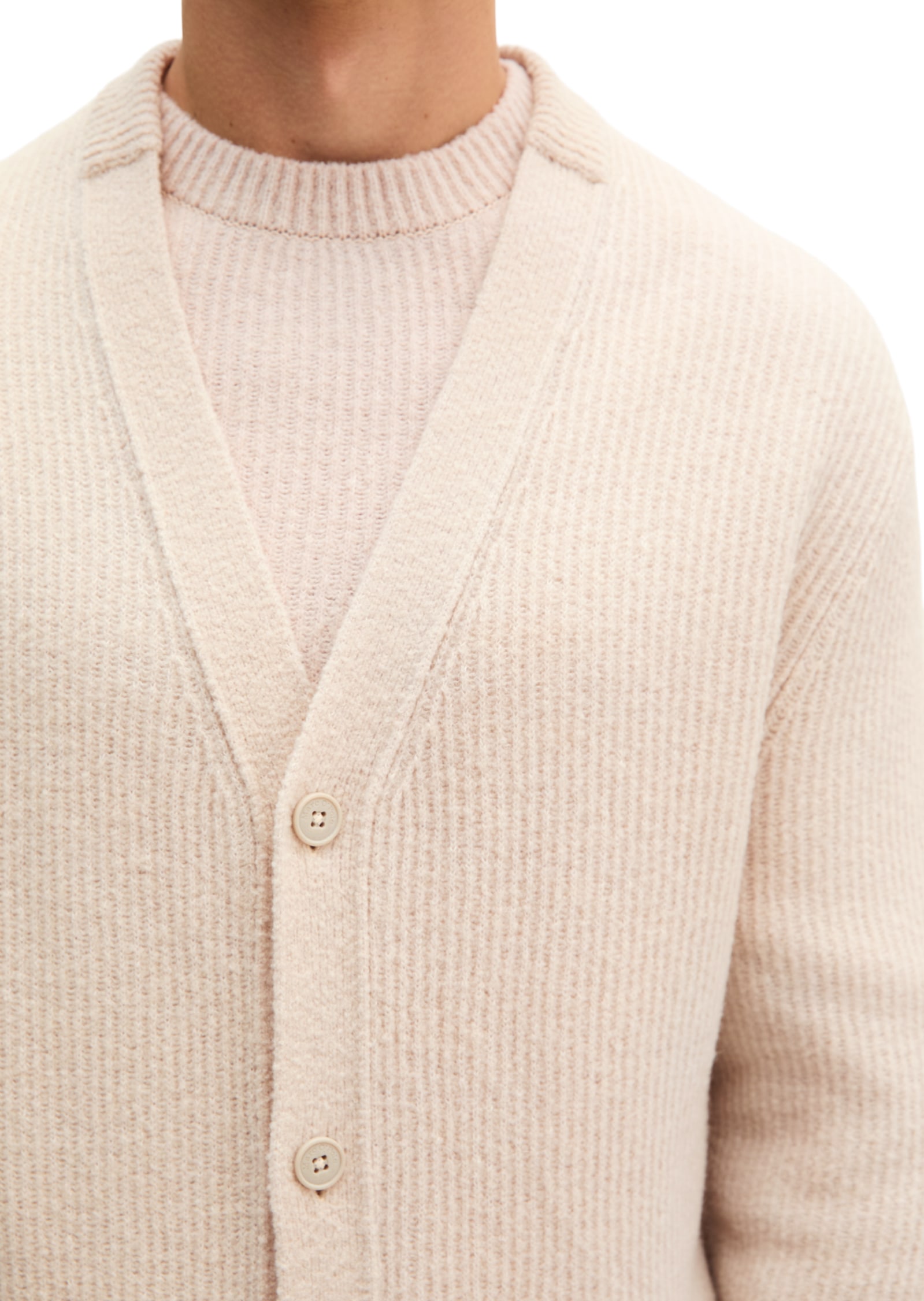Marc O'Polo Strickjacke regular aus weichem Schurwoll-Mix