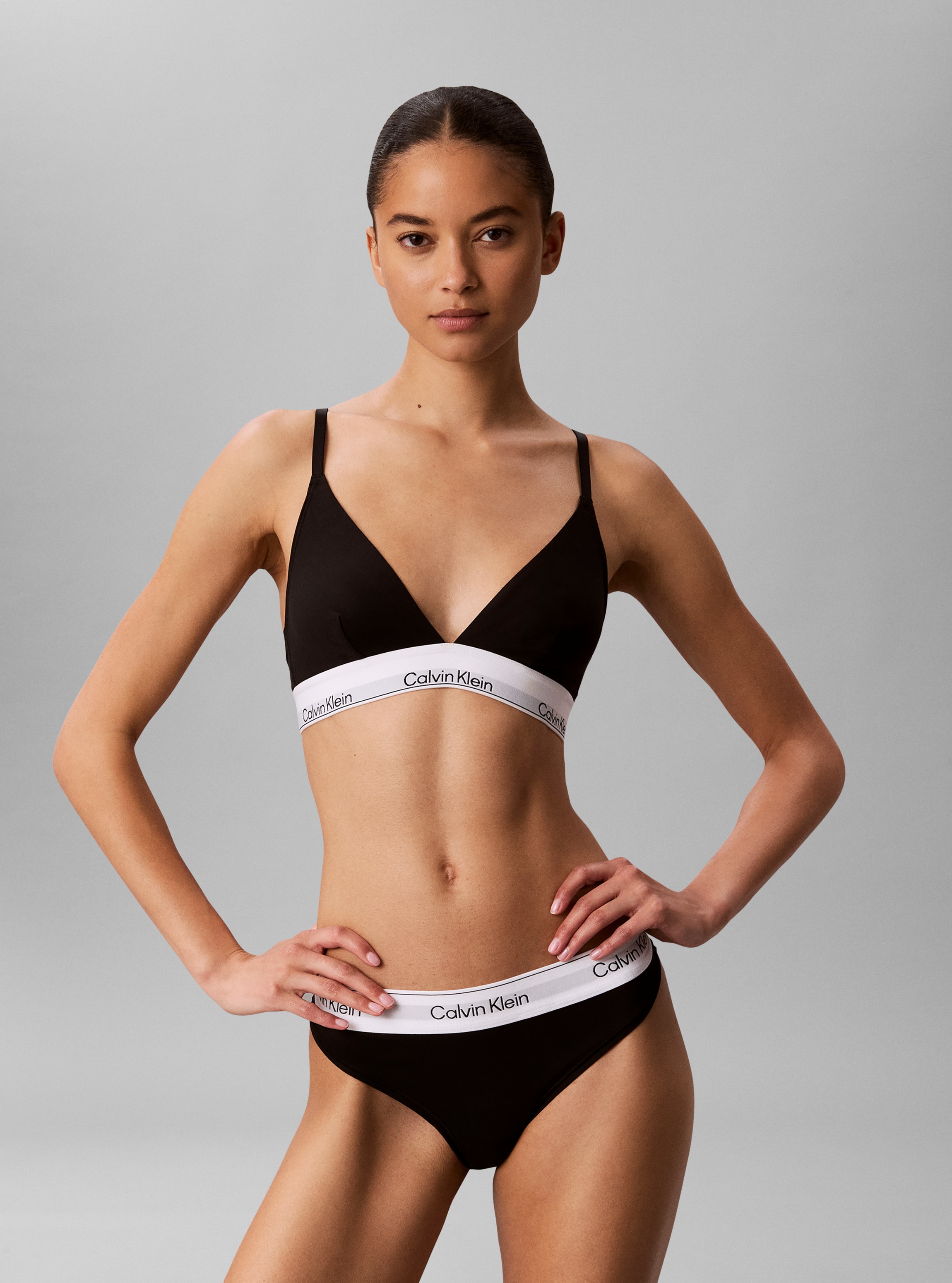 Calvin Klein Underwear Tanga »THONG 2PK« Packung, 2er-Pack,  Körpernahe Passform mit elastischem Bund