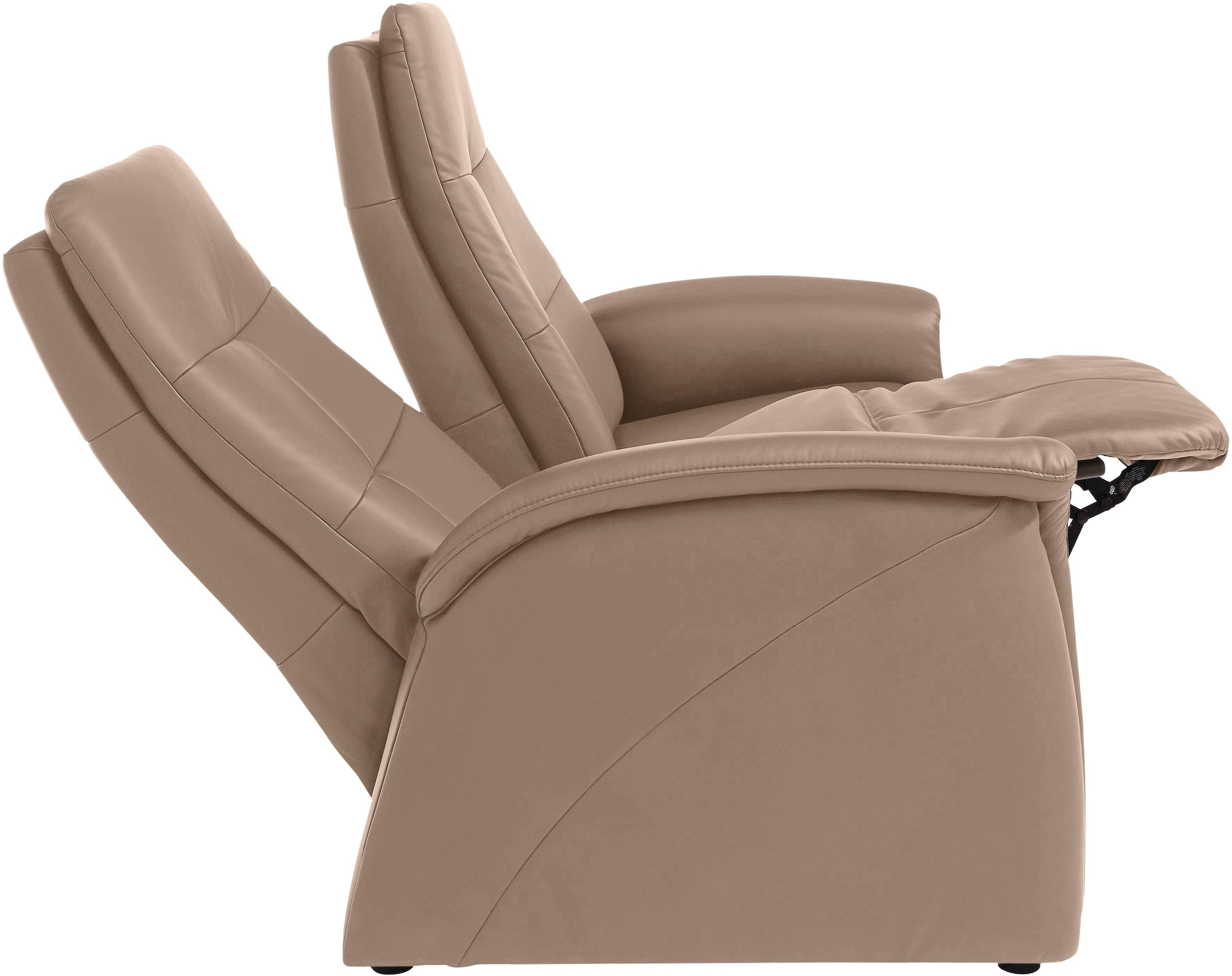 exxpo - sofa fashion Sofa »Tivoli, Kinosofa, bequem und komfortabel durch die Relaxfunktion«, (2-sitzig), schmale Armlehnen
