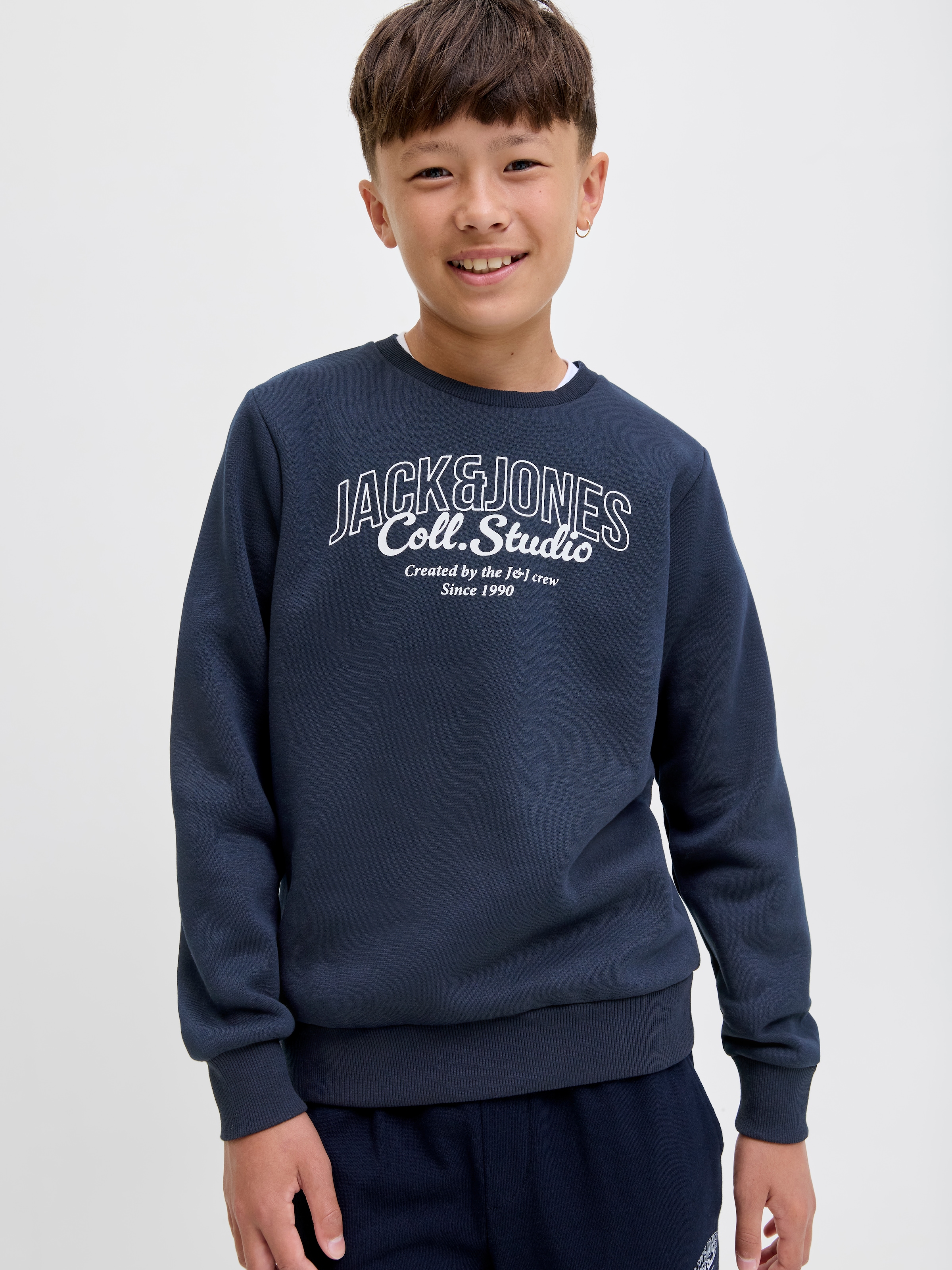 Jack & Jones Junior Sweatshirt »JJMAKOTO mit Print und pflegeleichtem Material«, bedruckt, modisch, regular fit, Sweatware, Rundhals