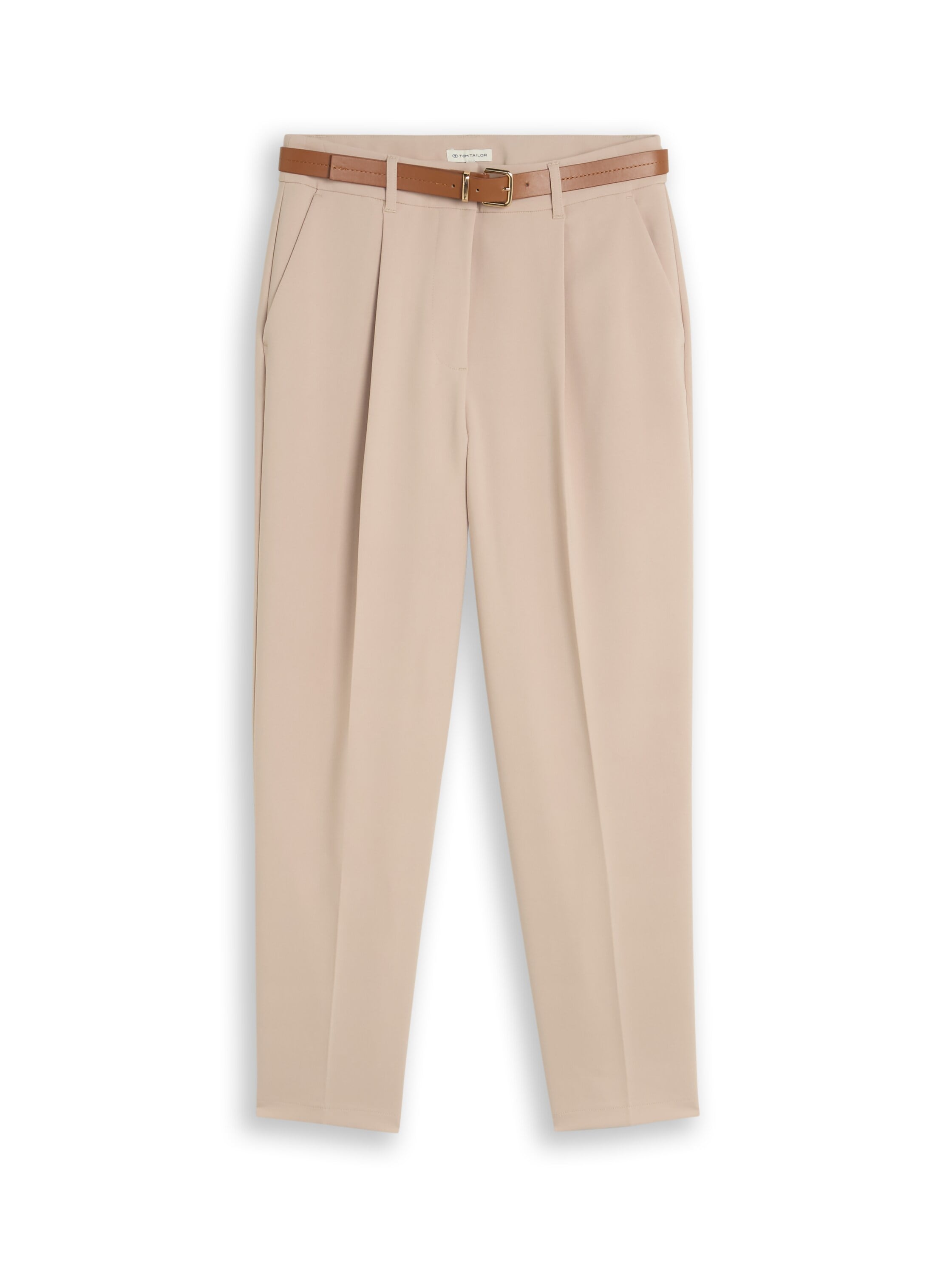 TOM TAILOR Bundfaltenhose »Barrel Leg«  Sommerhose mit Gürtel