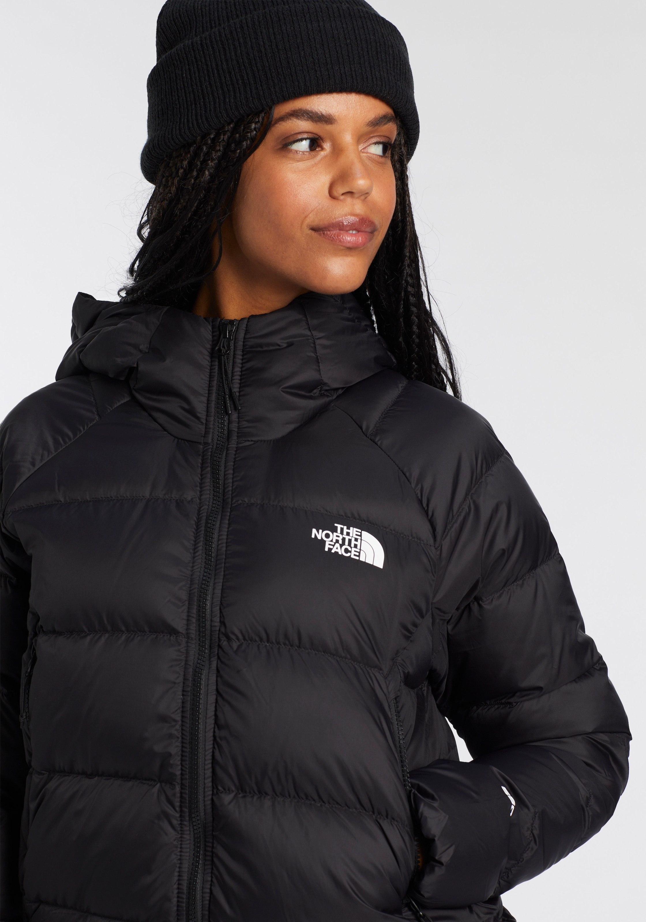 The North Face Daunenjacke »W HYALITE DOWN HOODIE - EU«, (1 St.), mit Kapuze, Winterjacke mit Logodruck