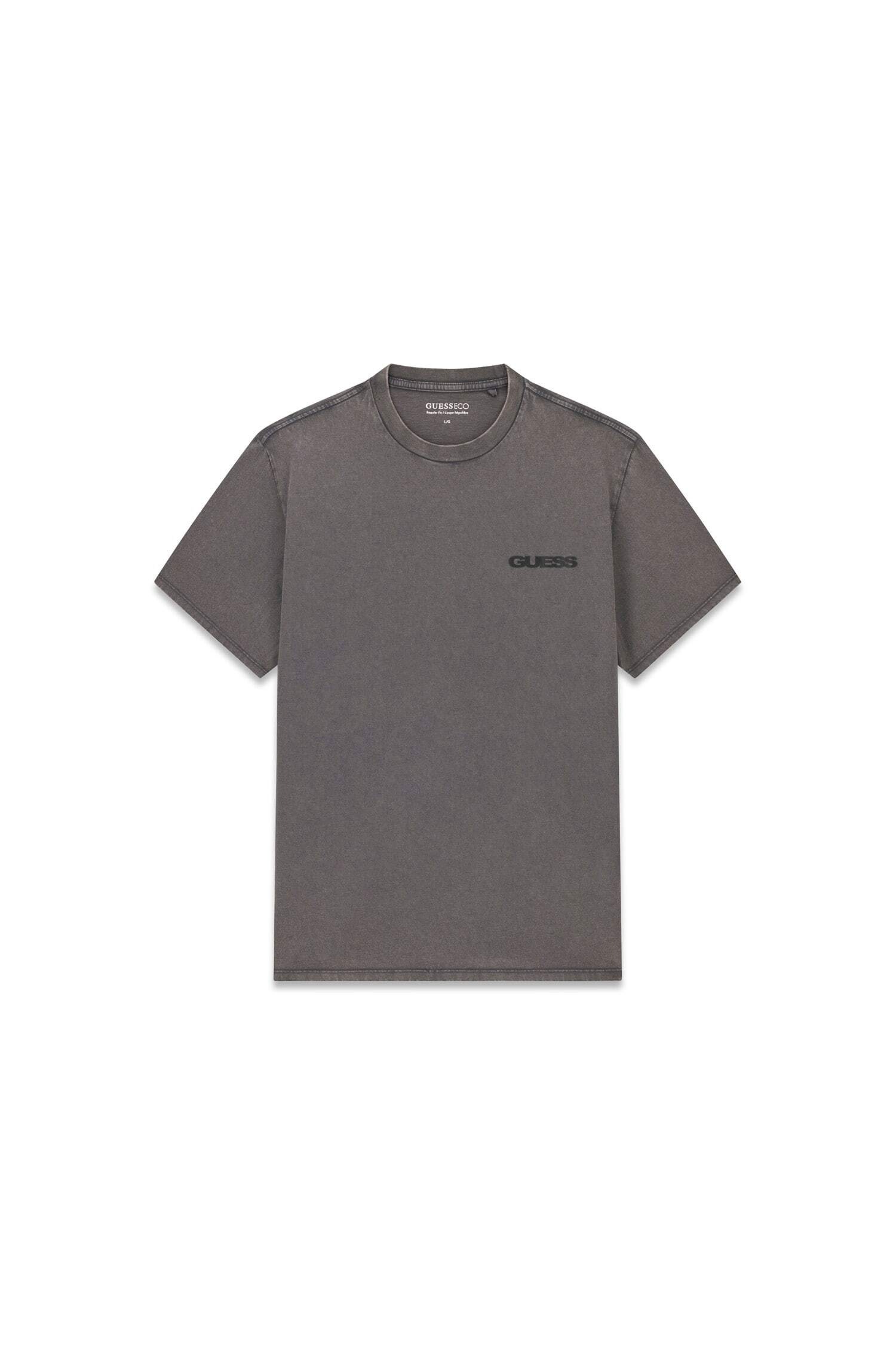 Guess T-Shirt reine Baumwolle, Used-Look, Regular Fit