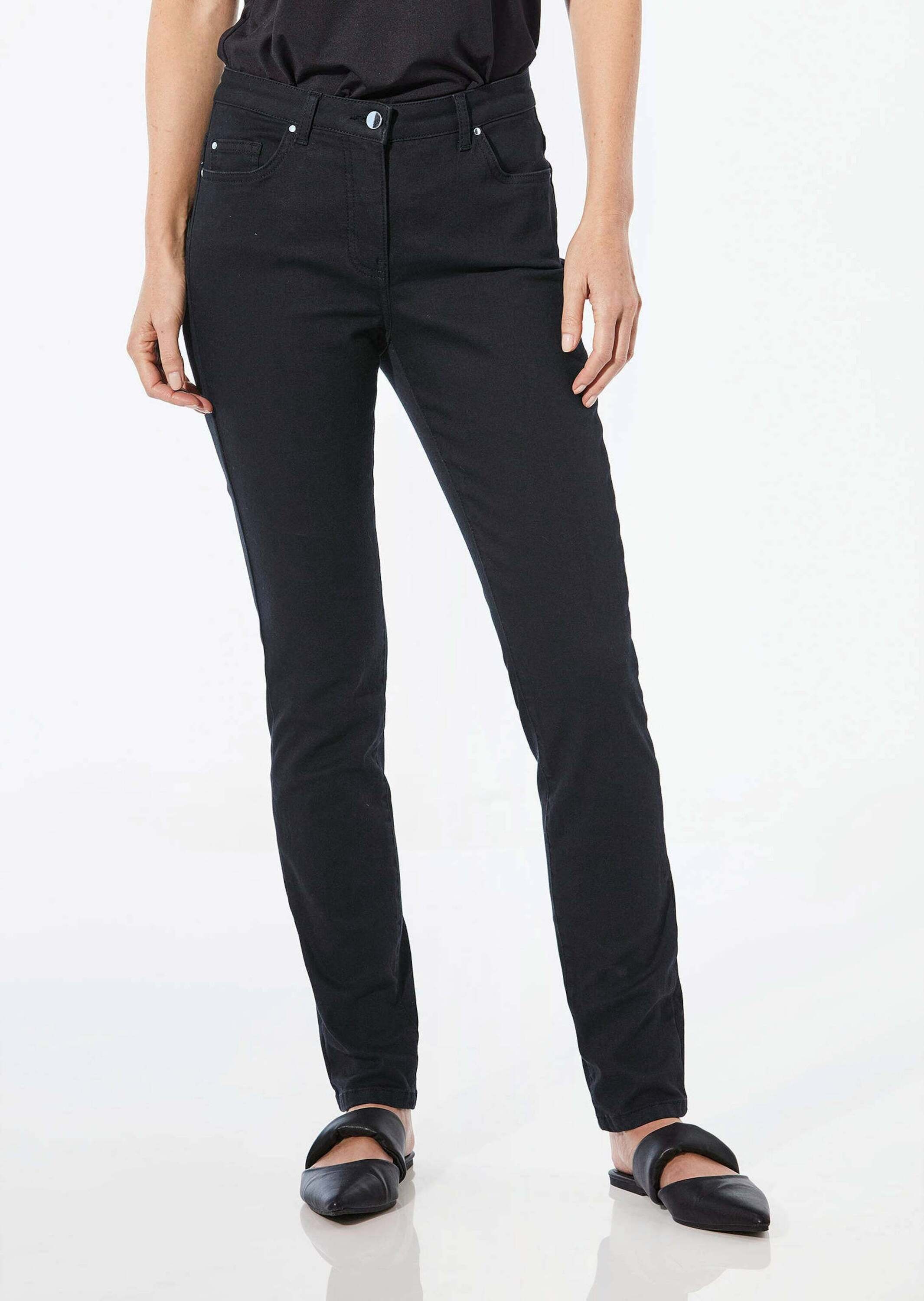 GOLDNER Regular-fit-Jeans »Lange Freizeithose BELLA mit Formbund«