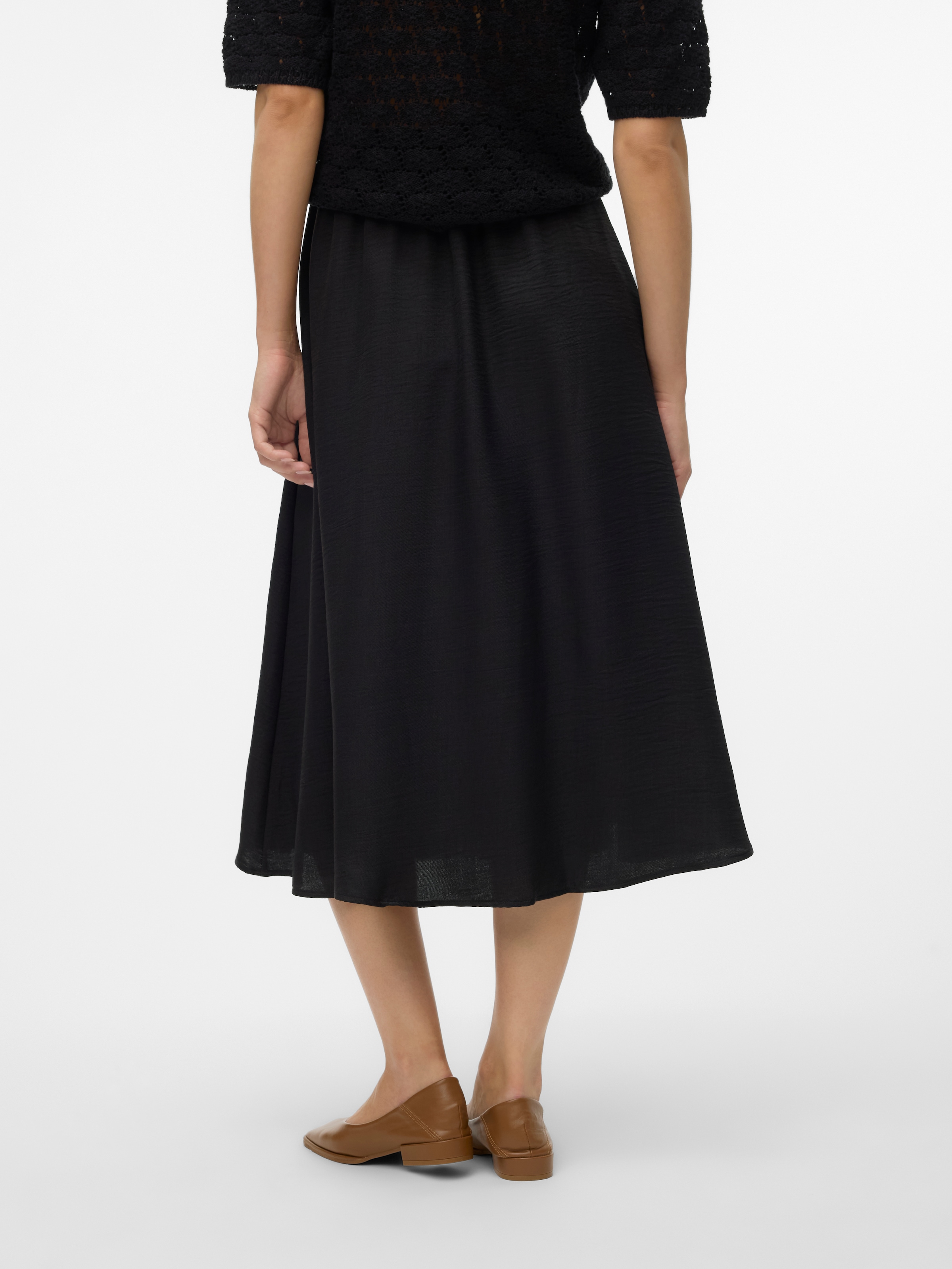 Vero Moda Maxirock »VMMELANEY HW BUTTON CALF SKIRT WVN NOOS«