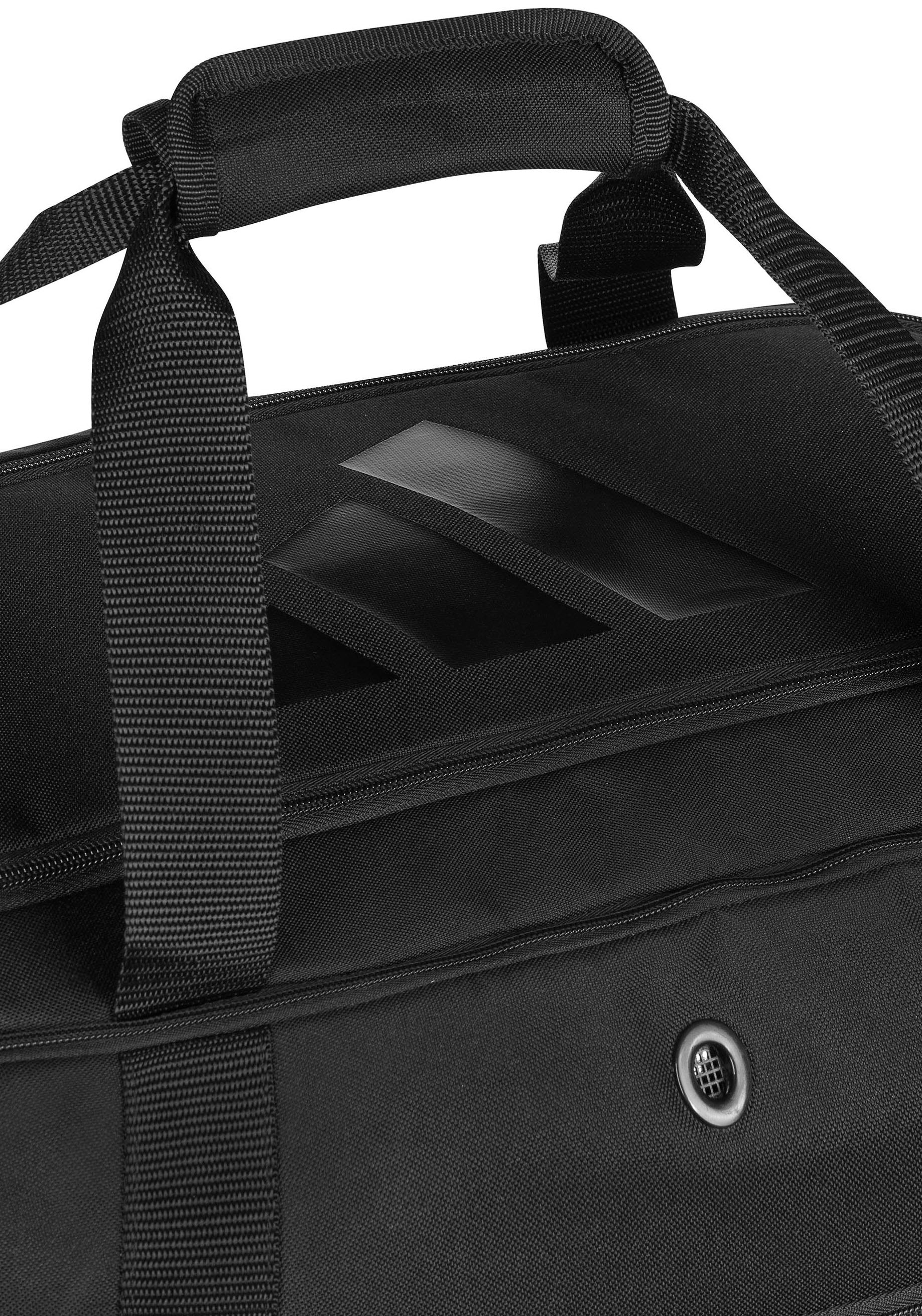 adidas Performance Sporttasche »adidas Duffle Combat Sports black/white M«, Belüftetes und wasserdichtes Fach, verhindert Geruchsbelästigung