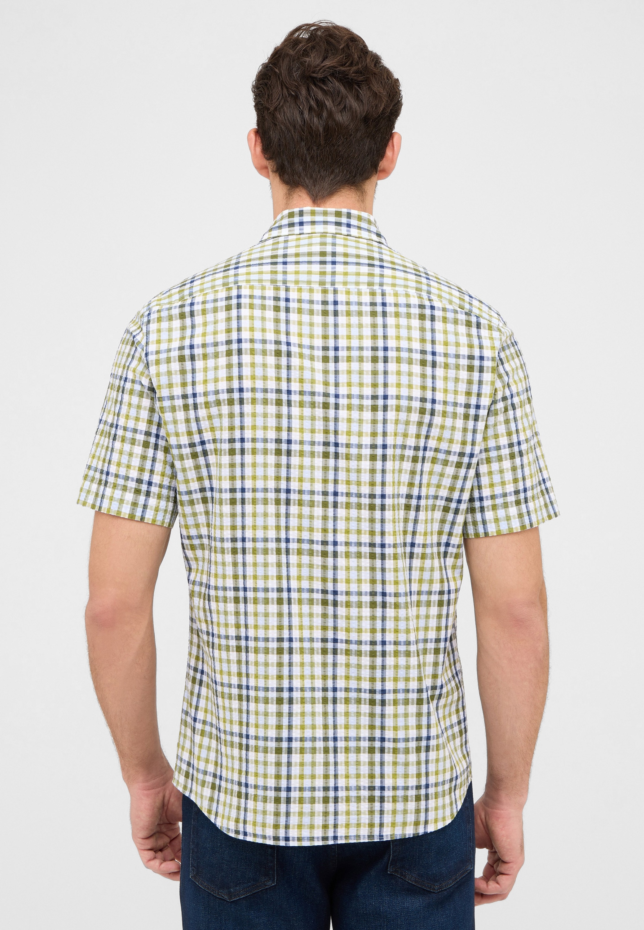 Eterna Kurzarmhemd »MODERN FIT« EASY IRON (bügelleicht)