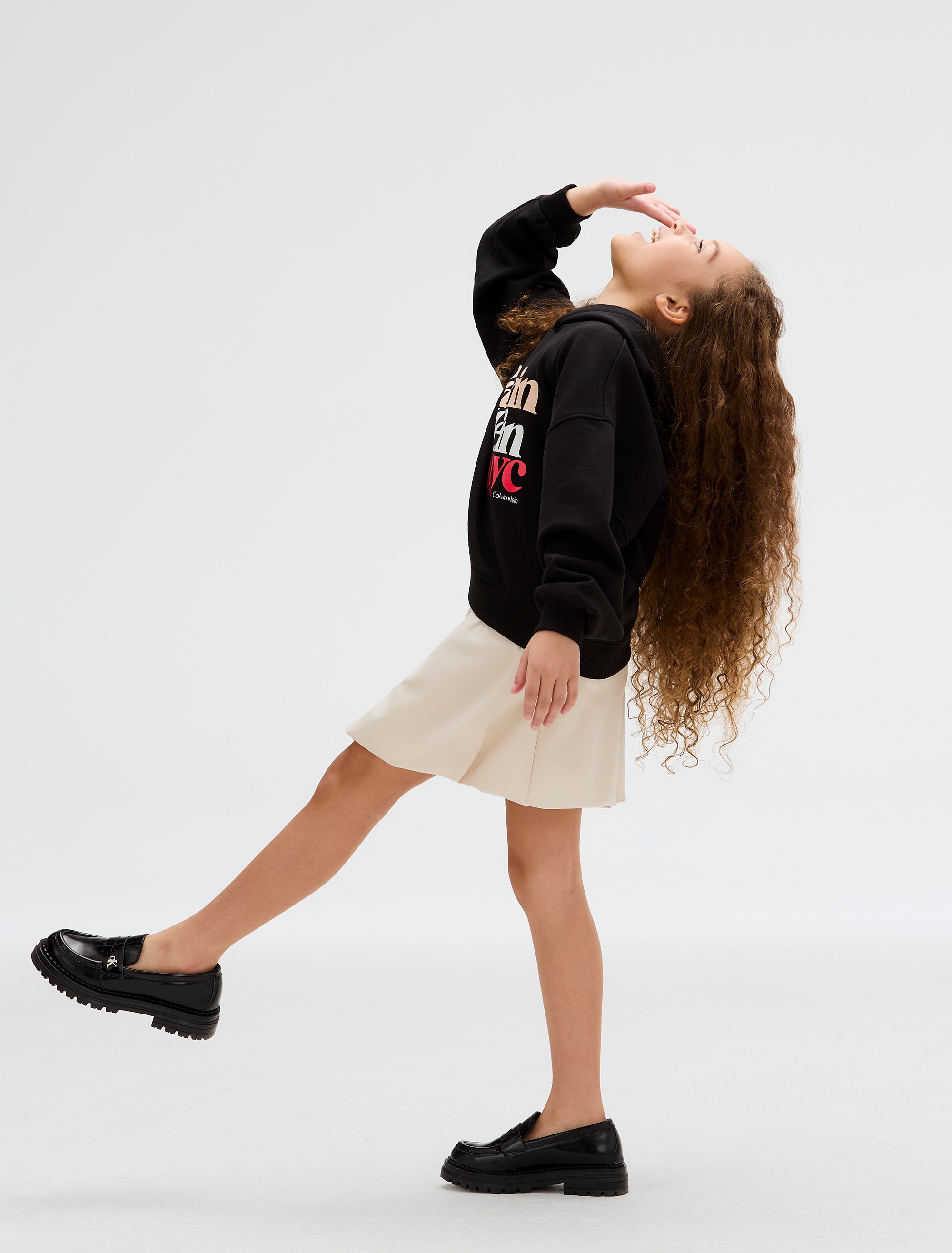 Calvin Klein Jeans Kapuzensweatshirt »PEARL SIGNATURE TERRY HOODIE«, für Kinder bis 16 Jahre, mit großem Druck