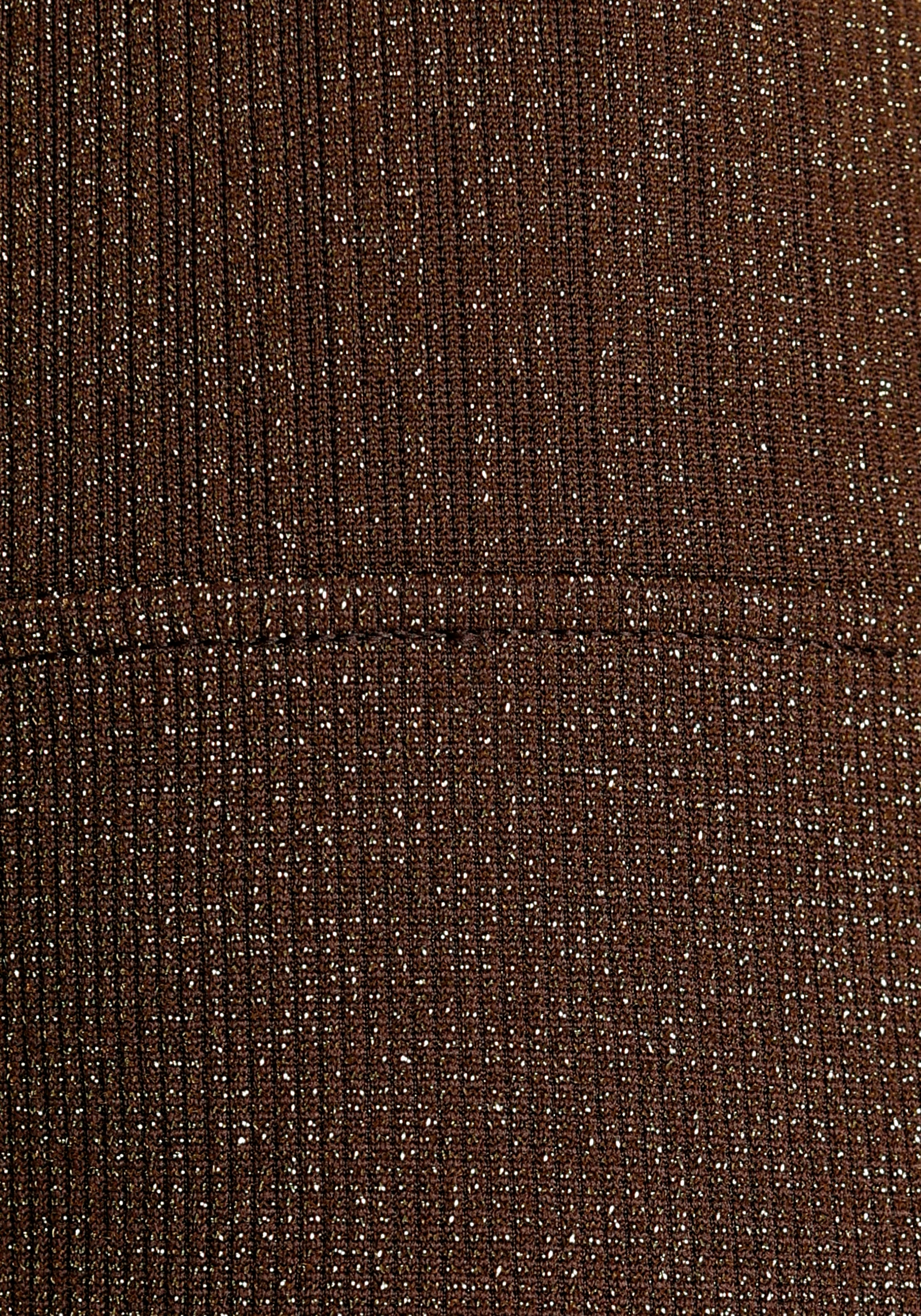 LASCANA Seamless Leggings, mit goldenem Lurex