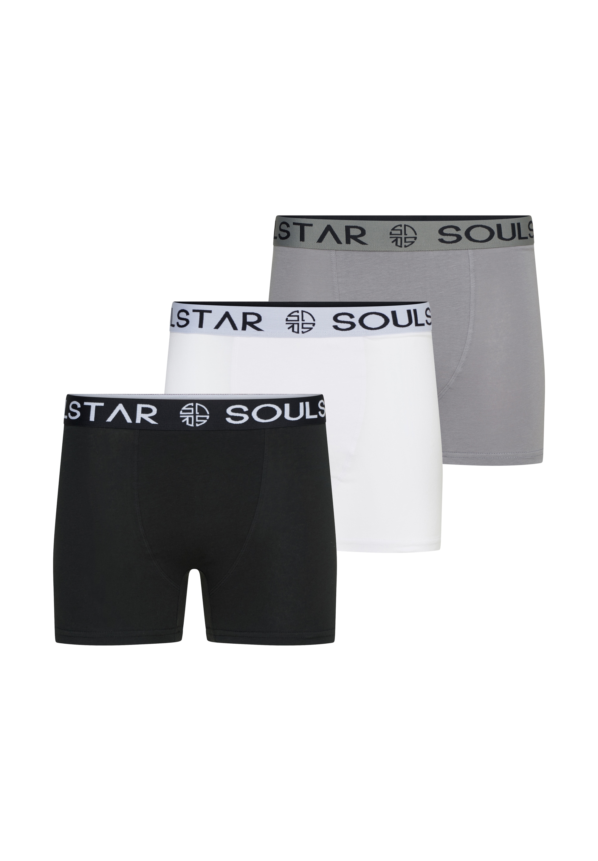 SOULSTAR Boxershorts »Basic Herren Unterhosen Unterwäsche Extra Weiches Material Männer« Packung, 3er-Pack, 3 Stk. Basic Herren Unterhosen Unterwäsche Extra Weiches Material Männer