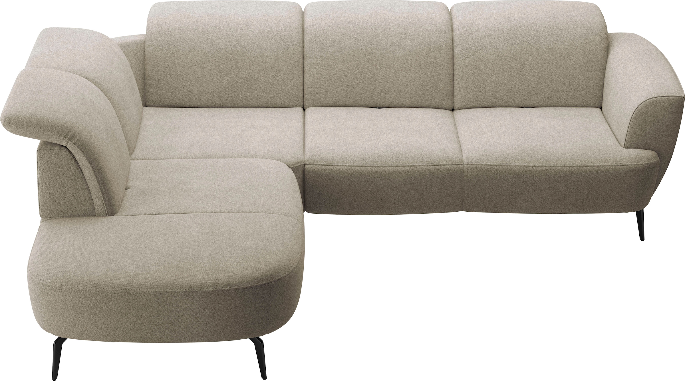 sit&more Ecksofa »Zoe«, ink.Sitztiefenverstellung, wahlweise mit Kopfteilverstellung