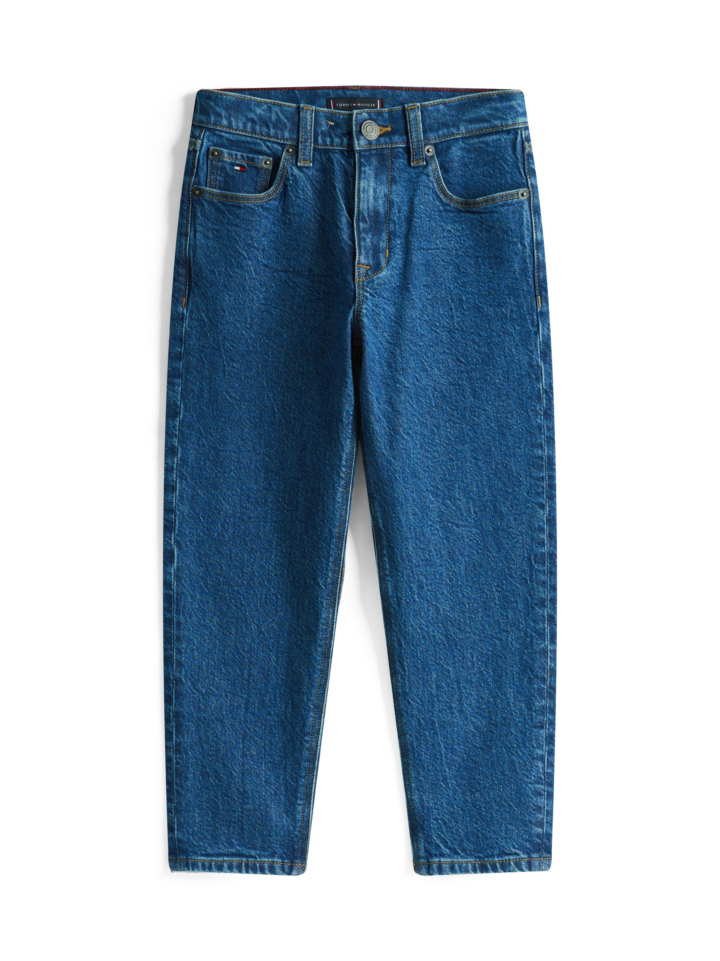Tommy Hilfiger Stretch-Jeans »ARCHIVE DARK BLUE DENIM«, für Kinder bis 16 Jahre, stone washed