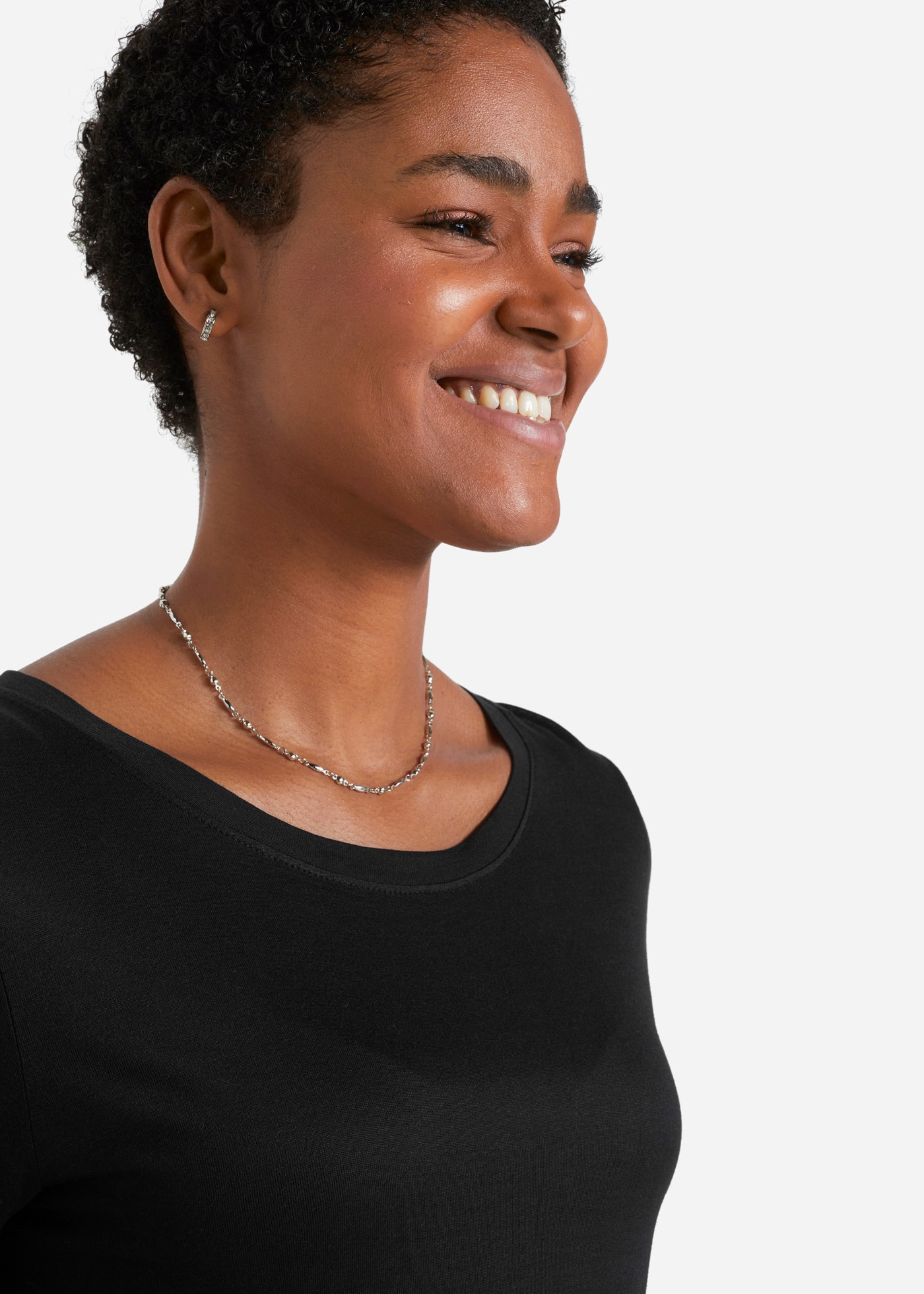 bonprix Longshirt bequeme A-Linien-Passform mit angesetztem Volant, 3/4-Ärmel,