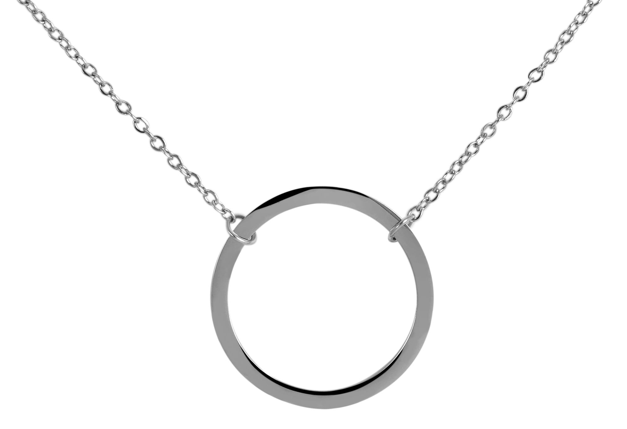 Adelia´s Gliederkette »Damen Halskette ¿ Ankerkette aus Edelstahl 45 cm«