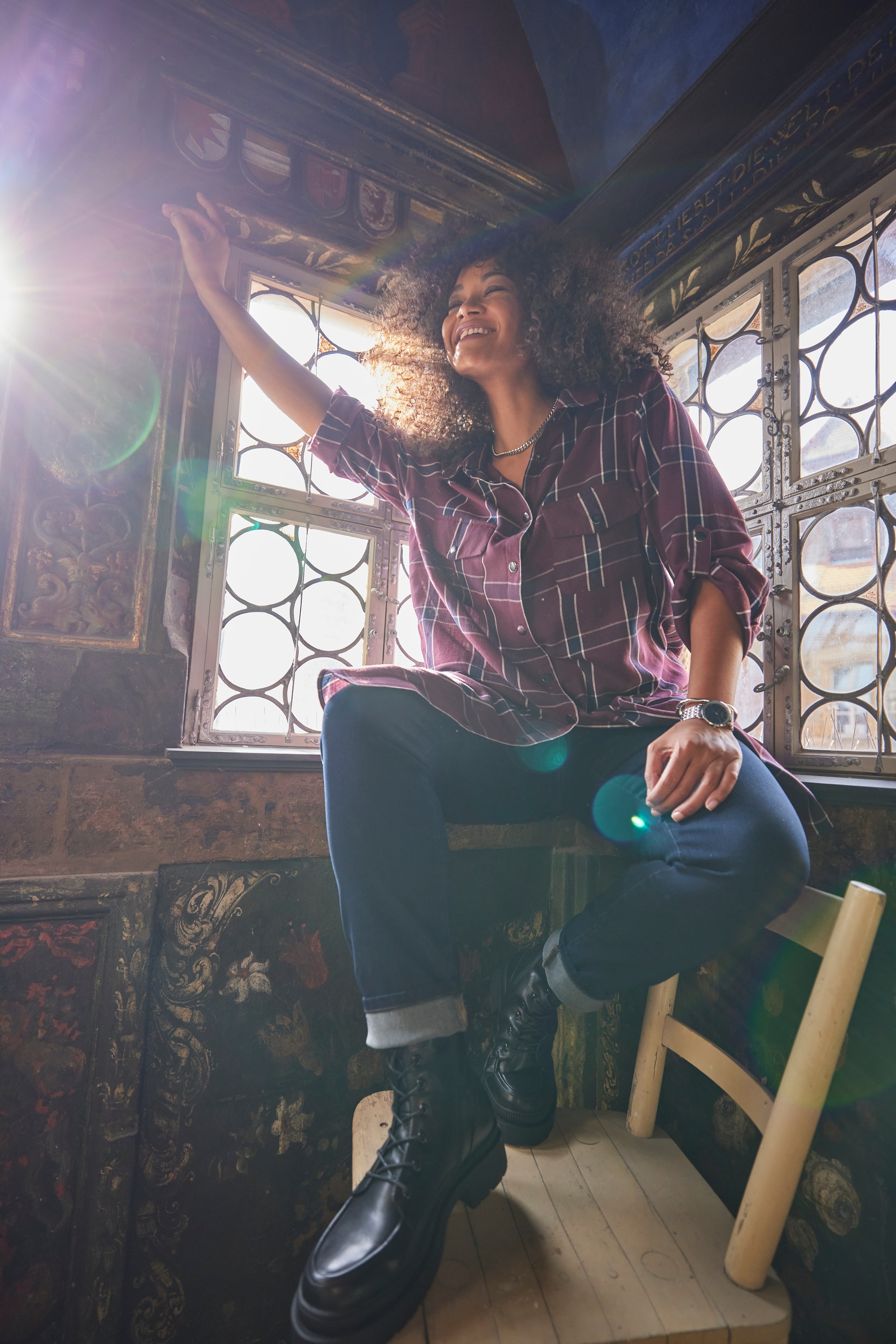 Aniston PLUS Jeansleggings, mit elastischem Bund - NEUE KOLLEKTION