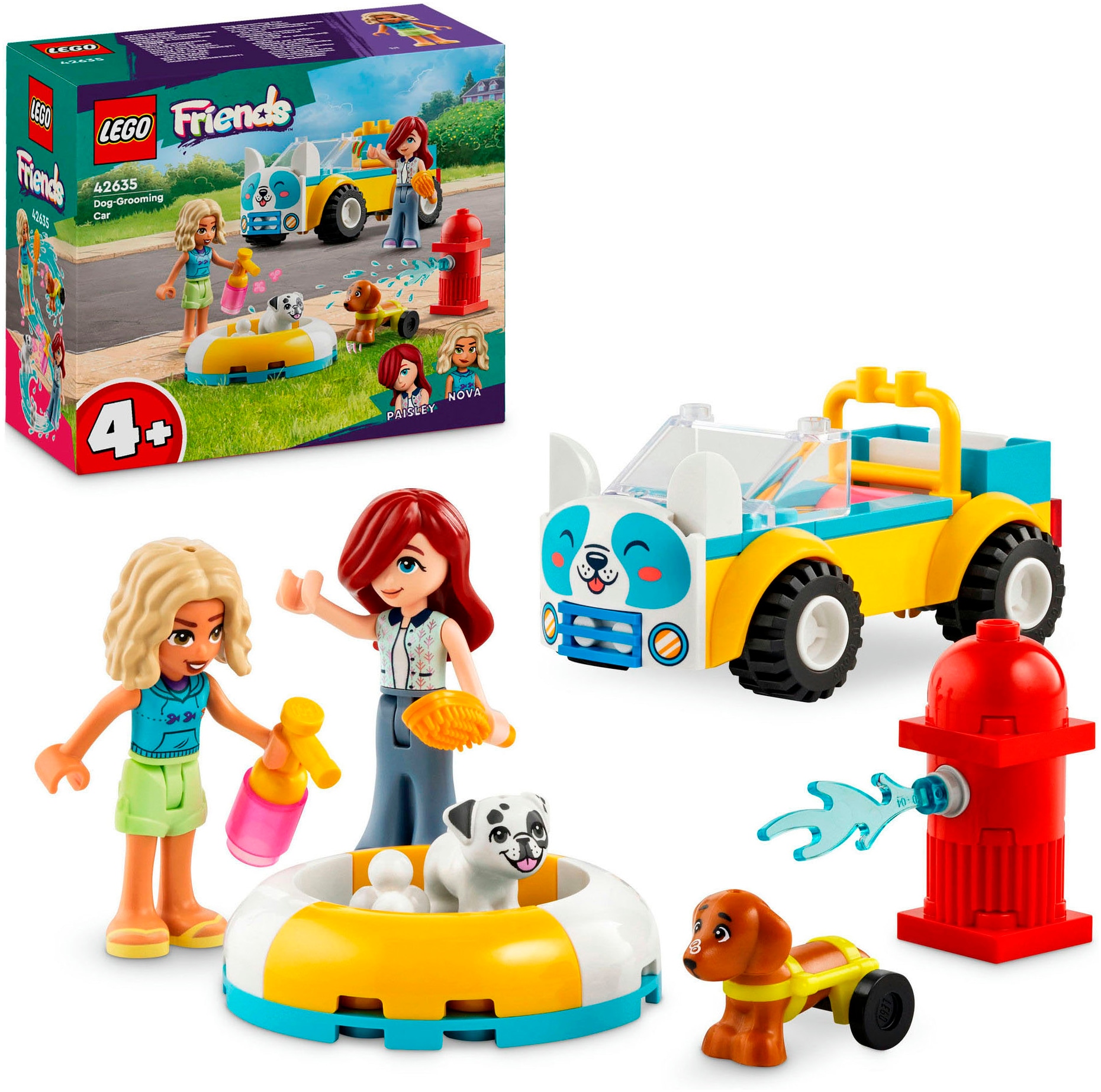 LEGO® Konstruktionsspielsteine »Mobiler Hundesalon (42635), LEGO Friends«, (60 St.), Made in Europe