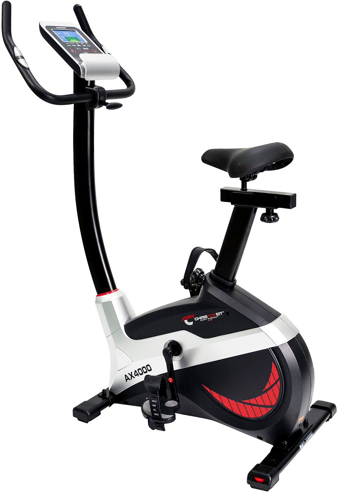 Christopeit Sport® Ergometer »AX 4000 inkl. Pulsgurt«, (Heimtrainer Fahrrad), Schwungmasse ca. 8 kg, 24 Widerstandsstufen