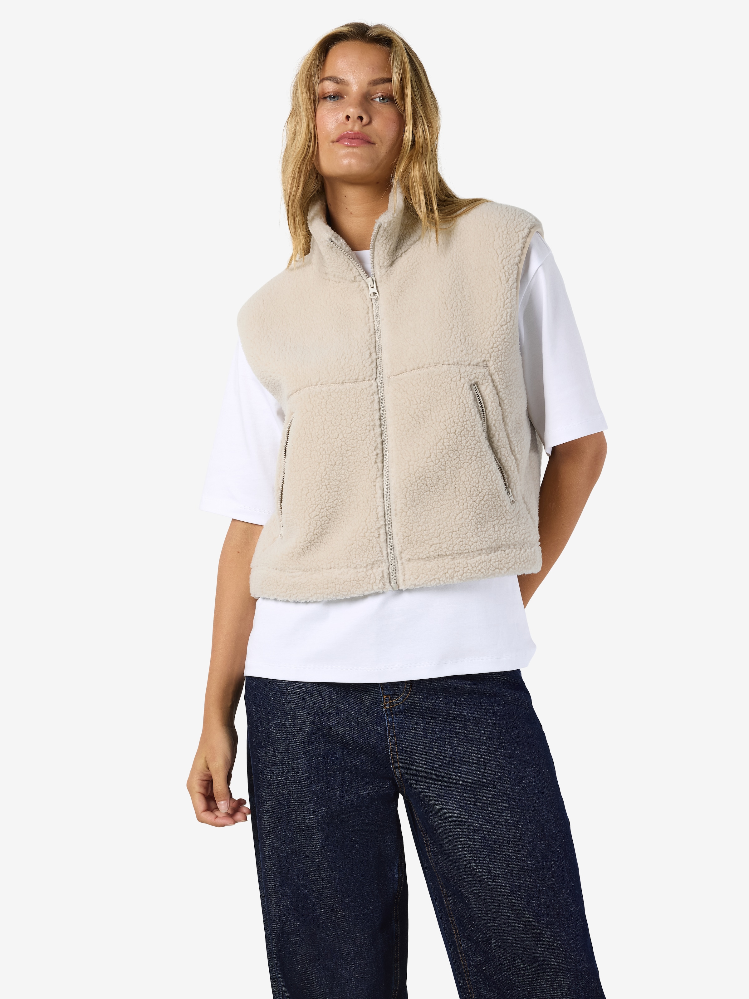 Noisy may Fellweste »NMMASEY SHORT TEDDY VEST FWD NOOS«