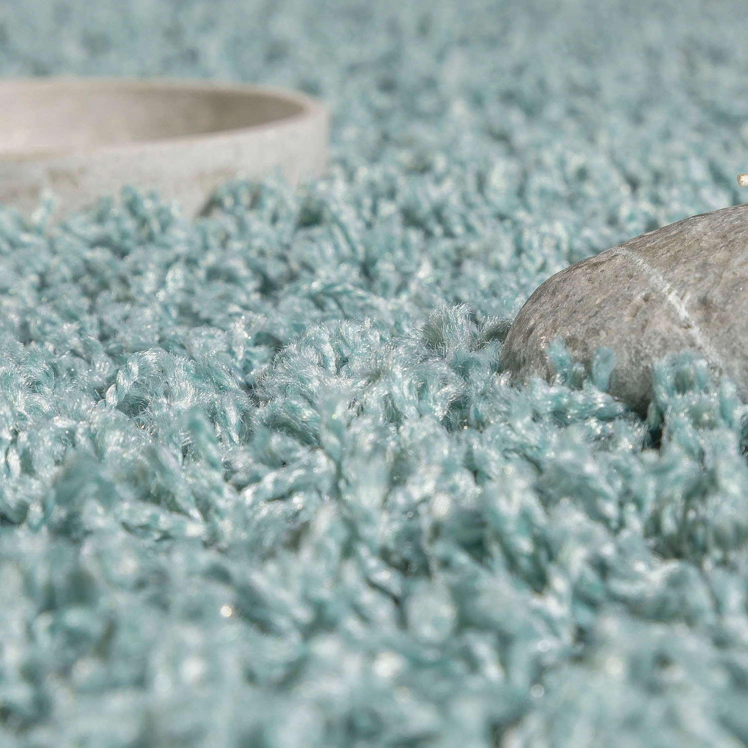Paco Home Teppich »Twister 500«, rechteckig, 44 mm Höhe, Uni Hochflor Shaggy mit hoher Fadendichte