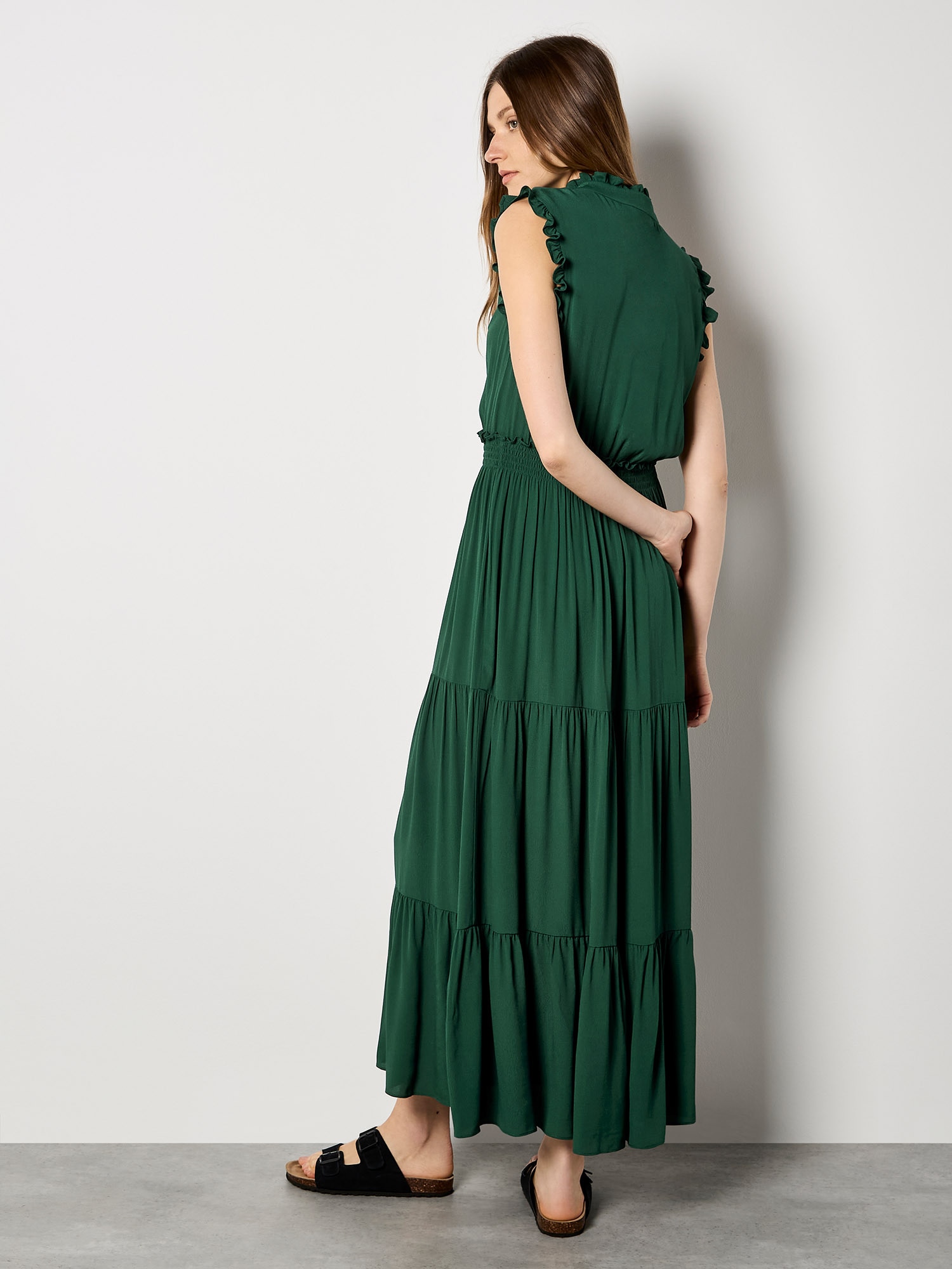 Apricot Maxikleid »Maxikleid« mit Rüschen