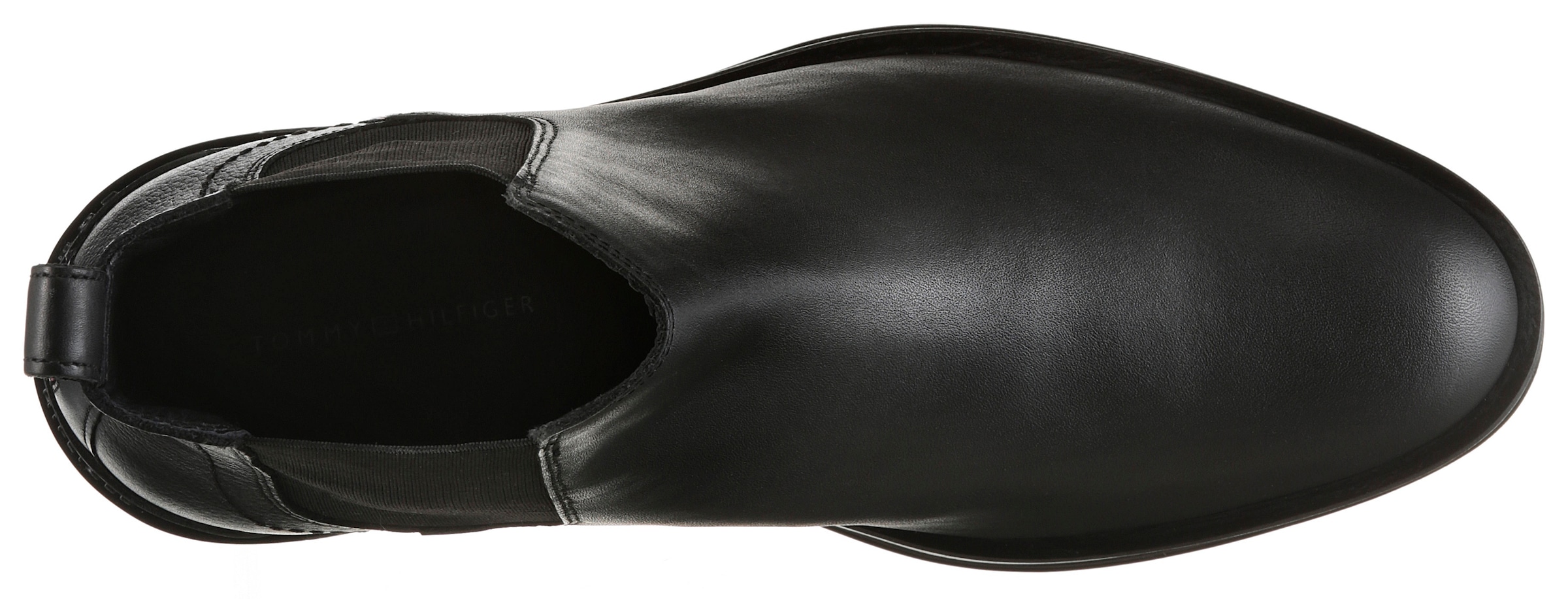 Tommy Hilfiger Chelseaboots »CORPORATE HILFIGER LTH CHESLEA«  , Stiefelette, Businessschhuh mit Stretcheinsatz