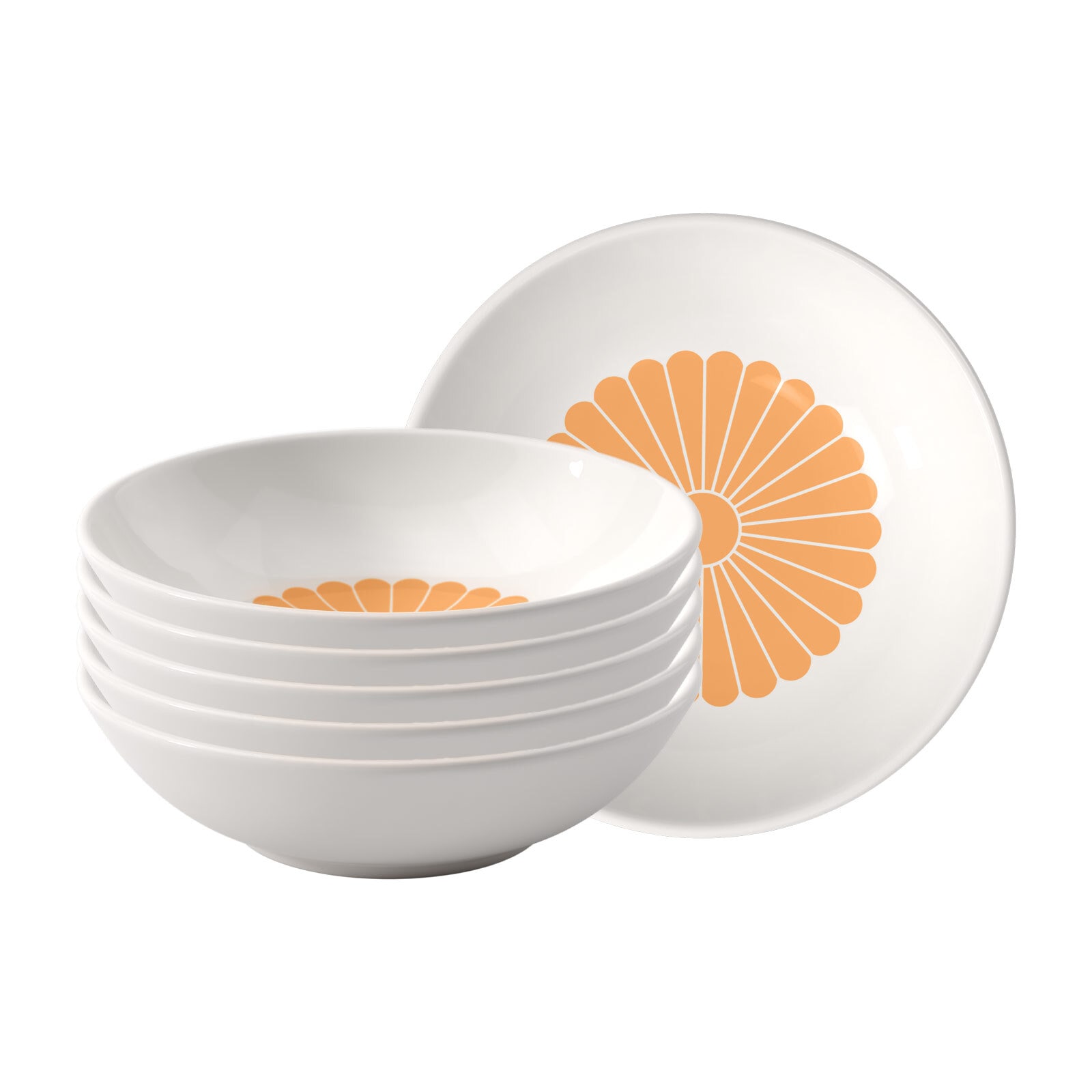 Villeroy & Boch Schale »Dessertschalen Fleur Couleur ø 13,2 cm 6er Set« 6 Spülmaschinenfest, Mikrowellensicher