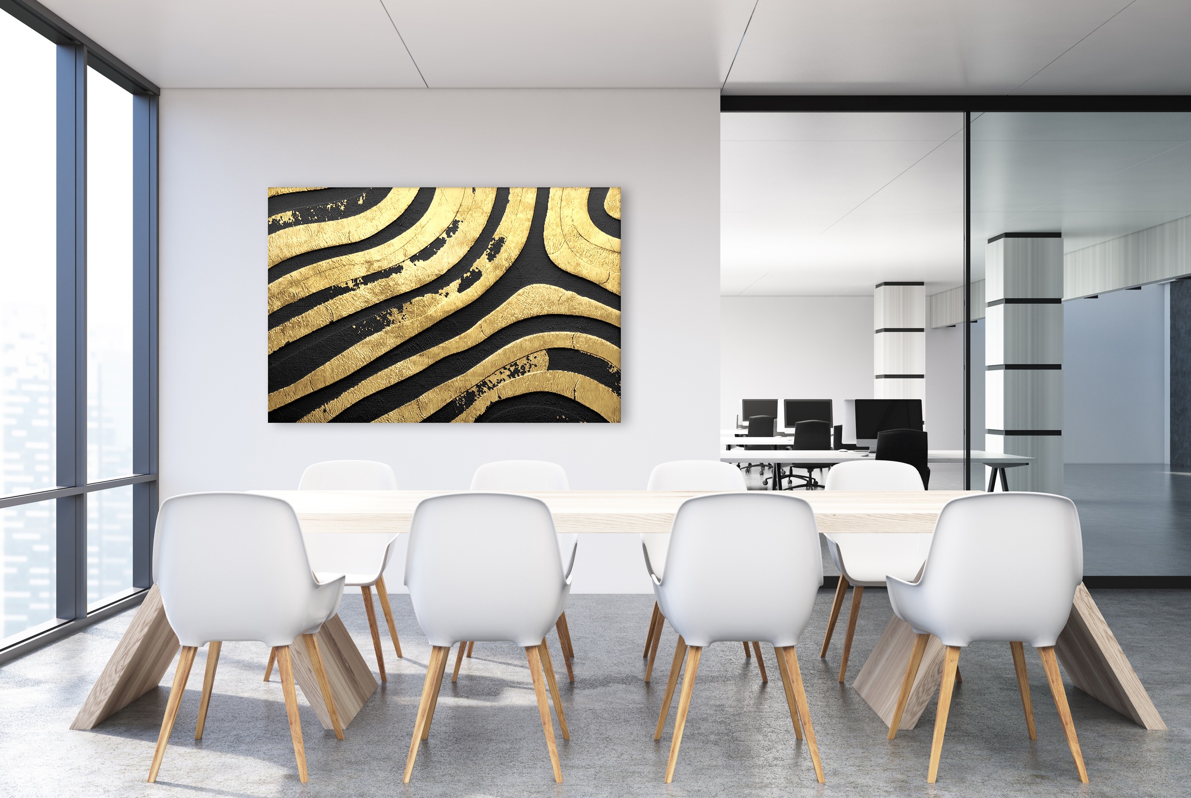 queence Leinwandbild "In Love with Gold"