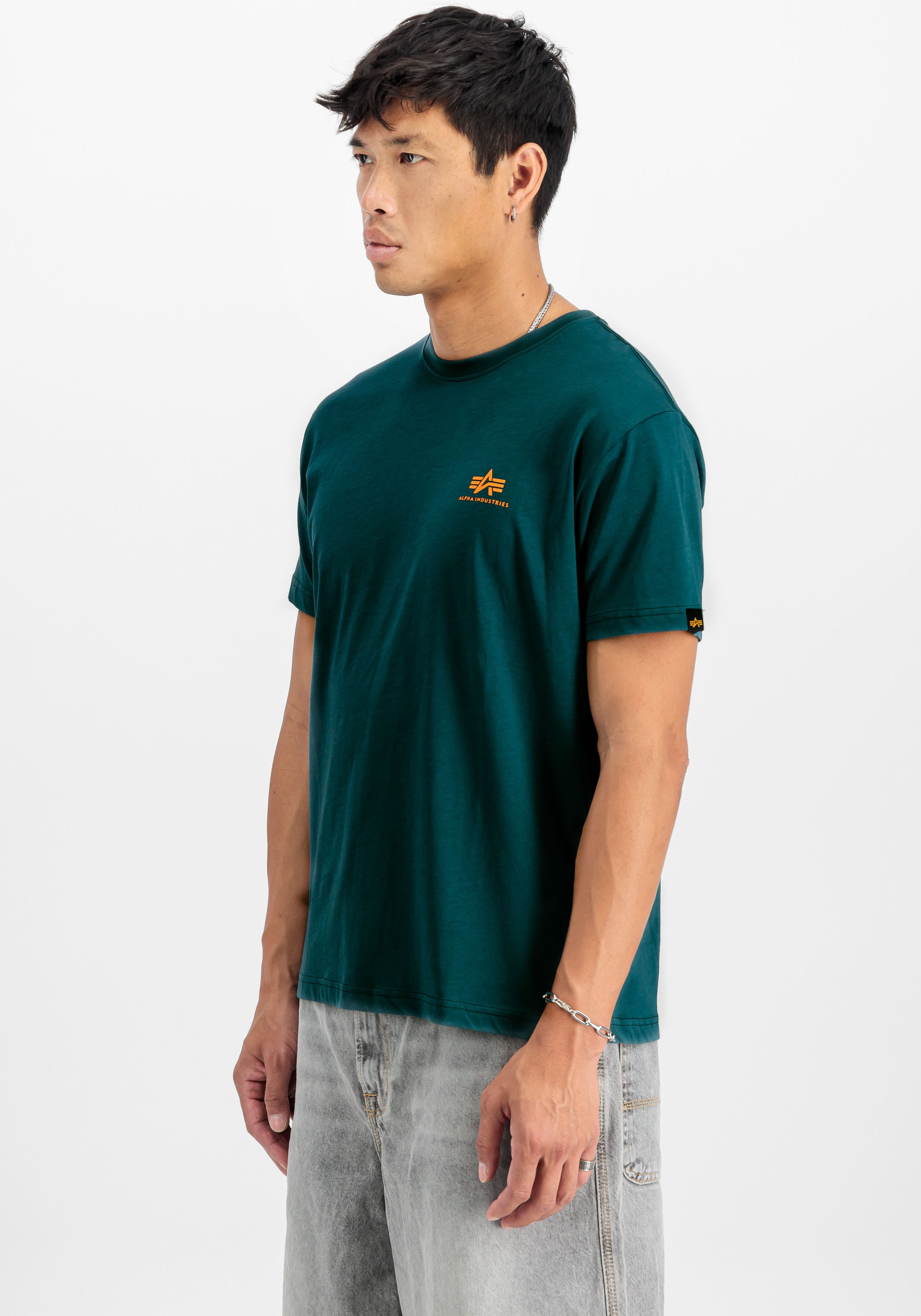 Alpha Industries Rundhalsshirt »Basic T Small Logo 2 Pack«, (Set, 2 tlg.)