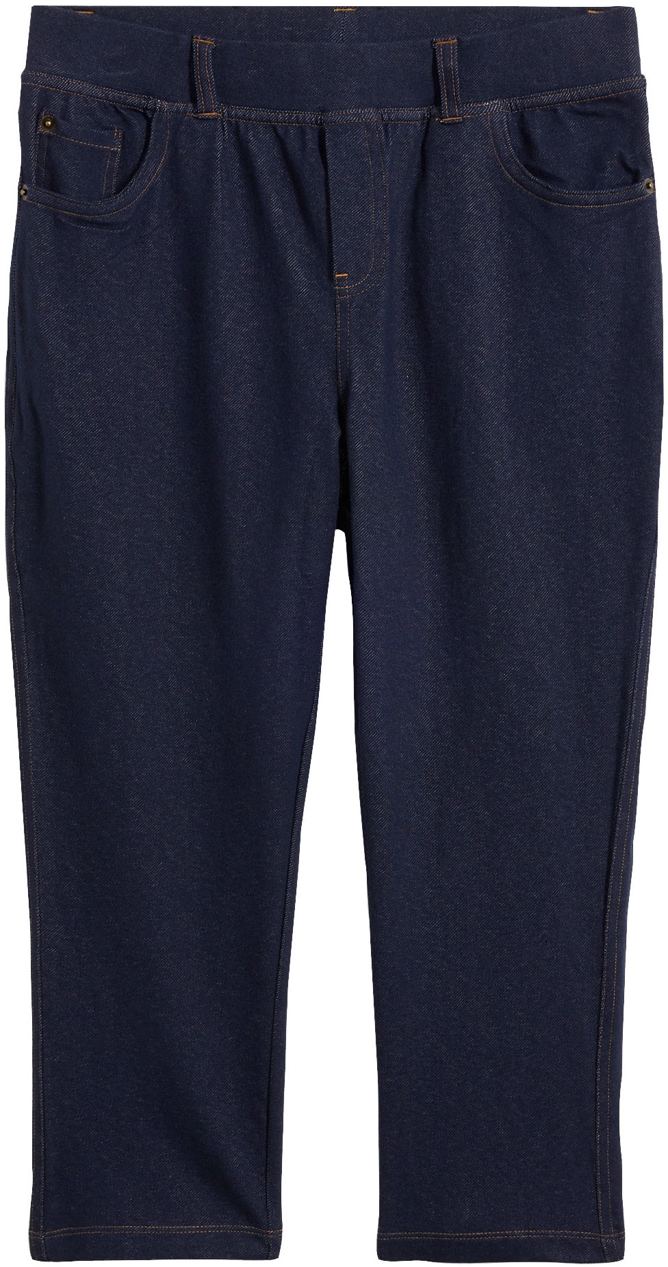 bonprix Caprileggings  in Jeansoptik, aus Baumwollmischung, Skinny Fit