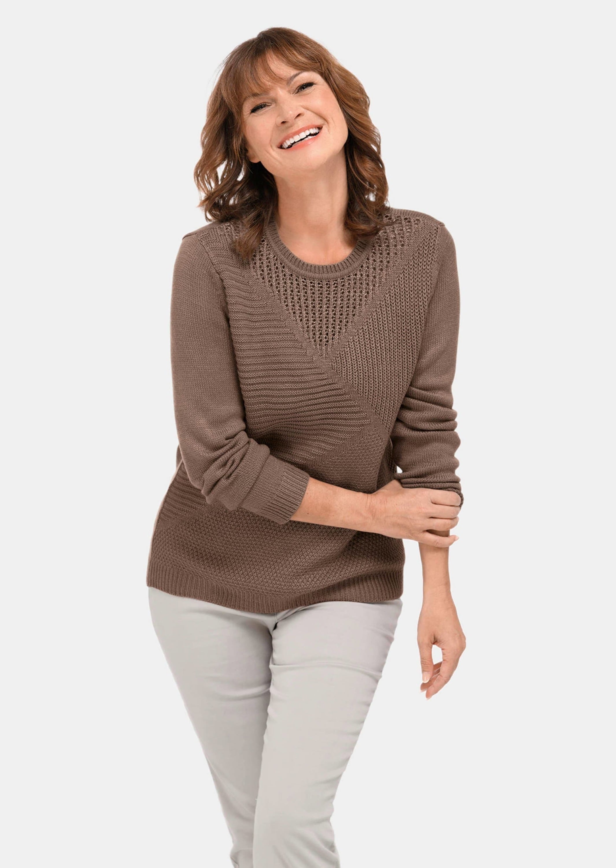 GOLDNER Strickpullover »Pflegeleichter Pullover in hochwertiger Rippenstruktur«